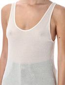 Saint Laurent Paris Tank Top in Ribbed Knit Size M / US 6-8 / IT 42-44 - 3 Thumbnail