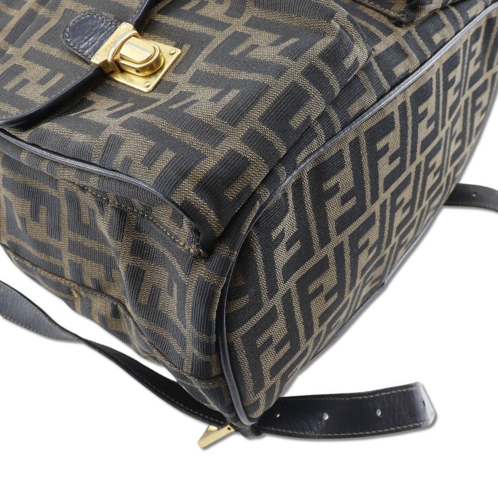 Fendi Brown Canvas Backpack Bag (Pre-Owned) Size ONE SIZE - 5 Thumbnail