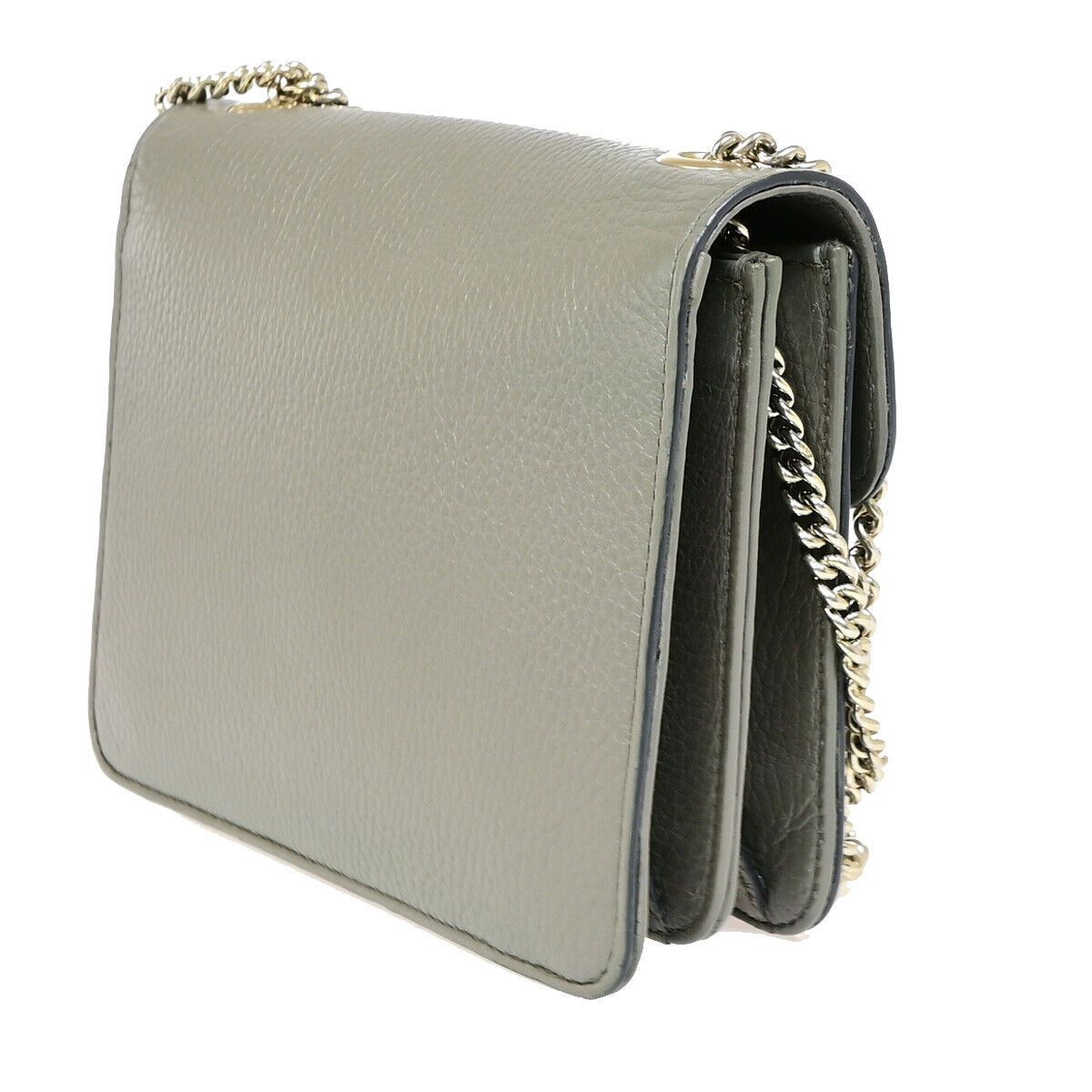 Gucci Interlocking Grey Leather Shoulder Bag (Pre-Owned) Size ONE SIZE - 4 Thumbnail