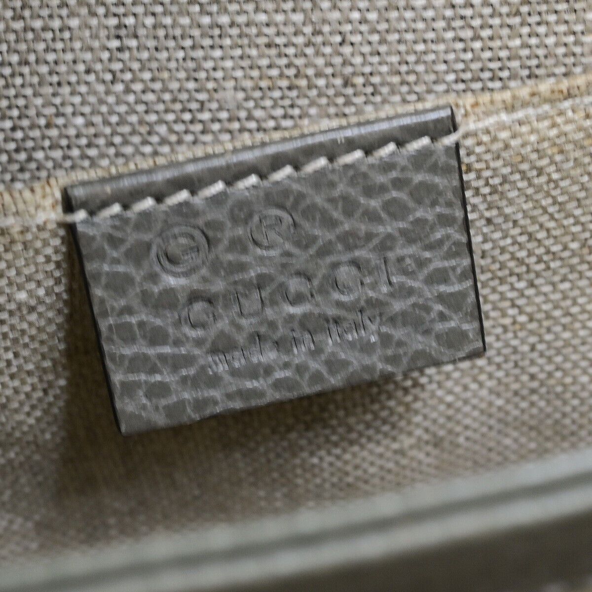 Gucci Interlocking Grey Leather Shoulder Bag (Pre-Owned) Size ONE SIZE - 10 Thumbnail