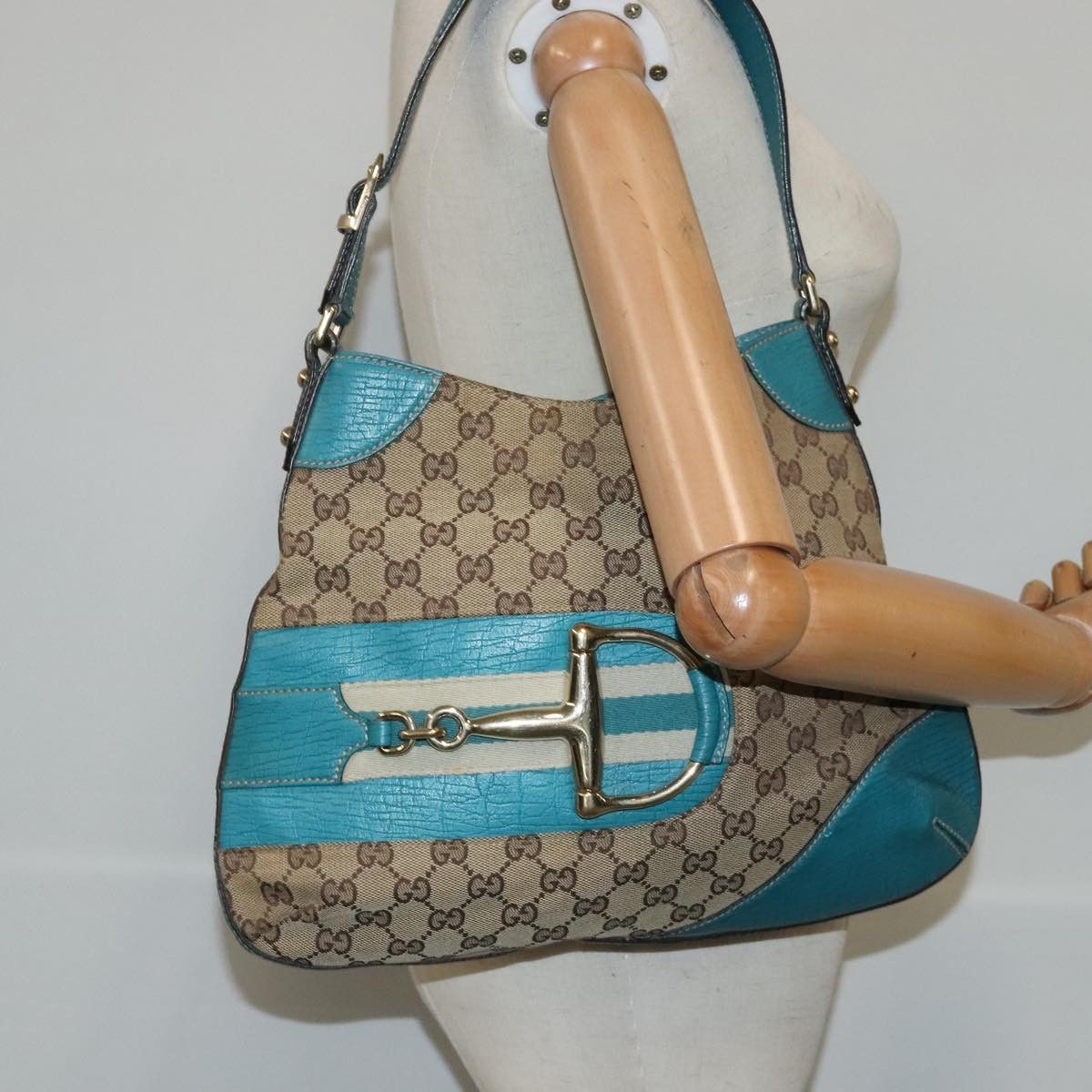 Gucci Beige Canvas Shoulder Bag (Pre-Owned) Size ONE SIZE - 14 Thumbnail