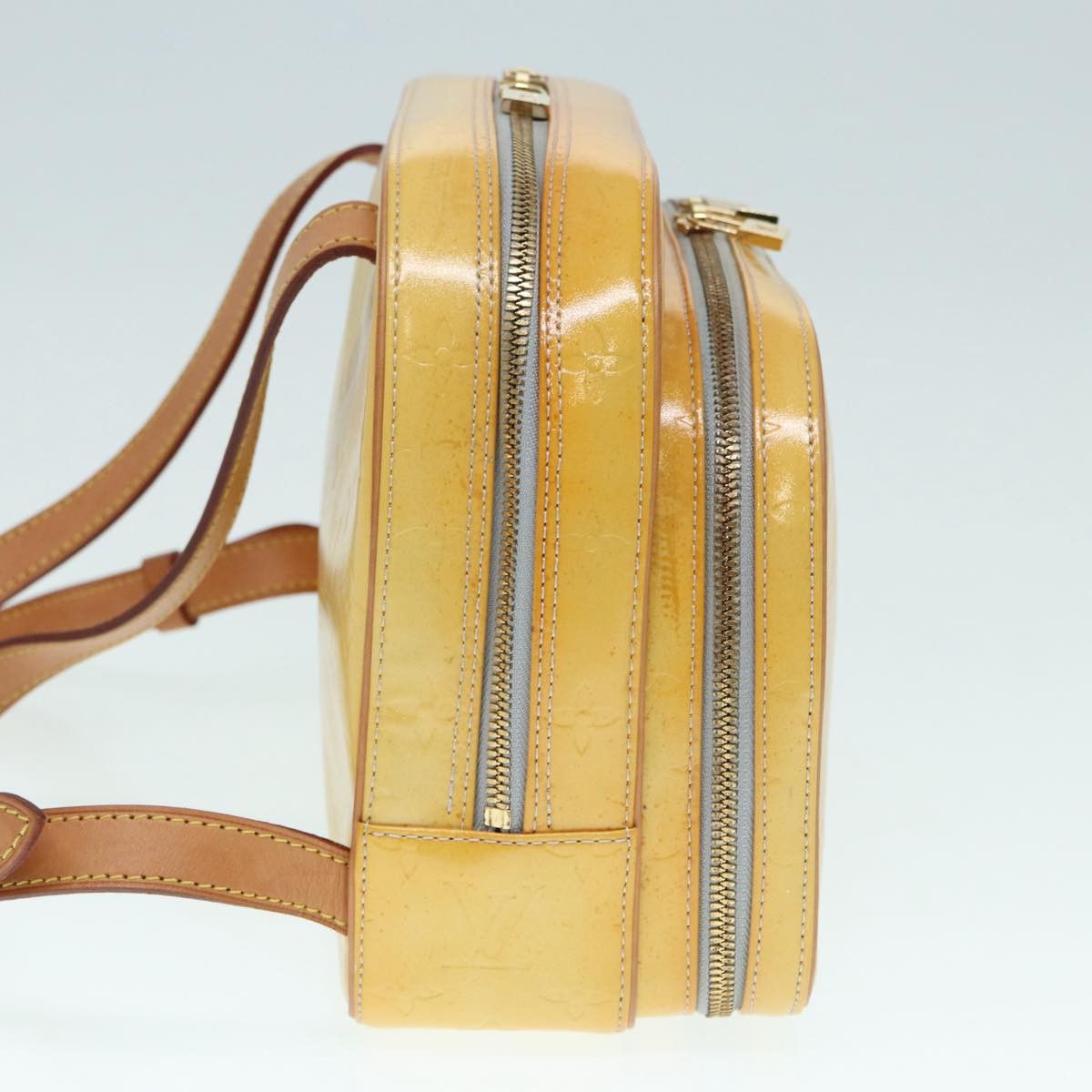 Louis Vuitton Marly Yellow Patent Leather Backpack Bag (Pre-Owned) Size ONE SIZE - 4 Thumbnail