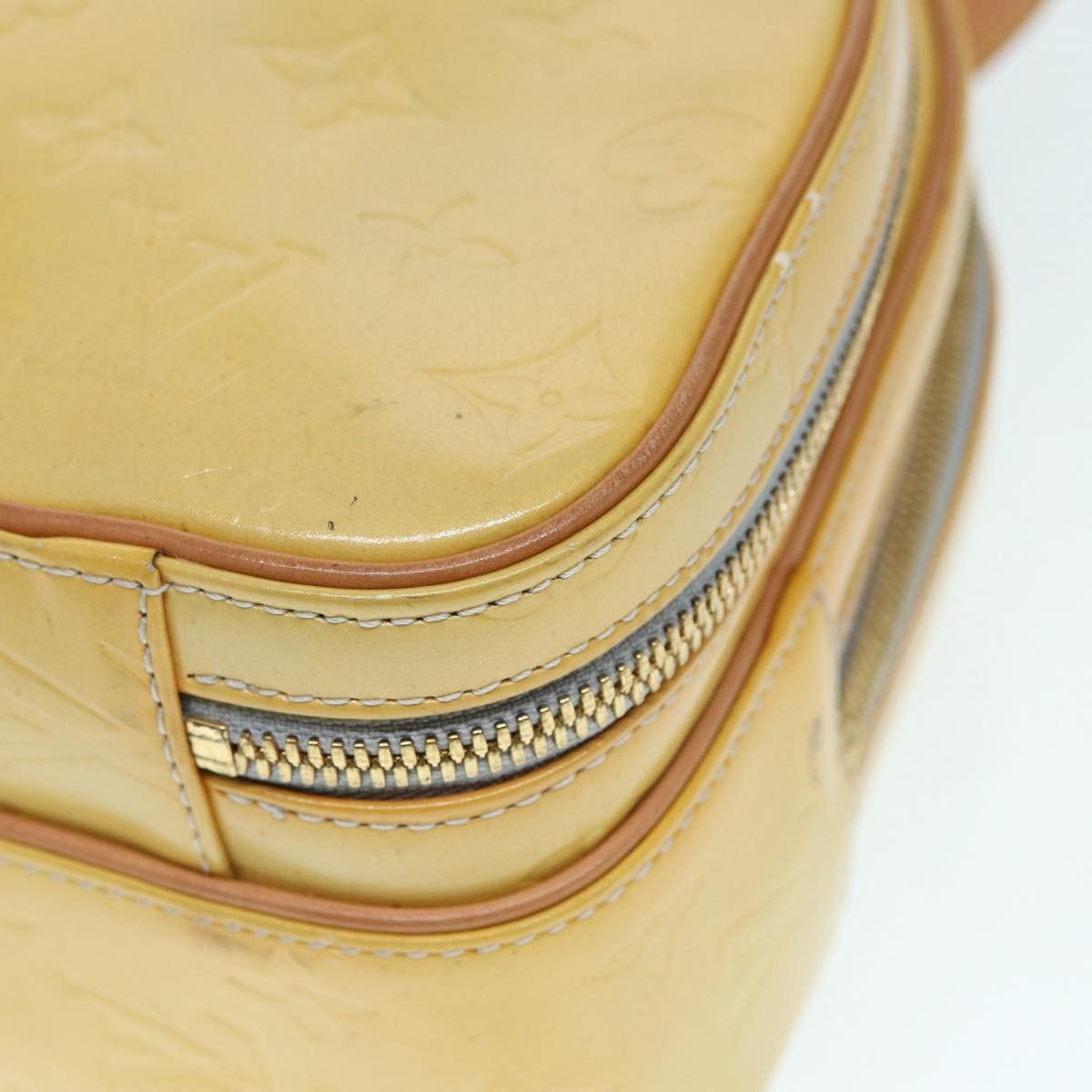 Louis Vuitton Marly Yellow Patent Leather Backpack Bag (Pre-Owned) Size ONE SIZE - 11 Thumbnail