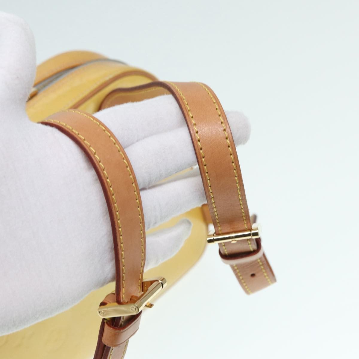 Louis Vuitton Marly Yellow Patent Leather Backpack Bag (Pre-Owned) Size ONE SIZE - 7 Thumbnail