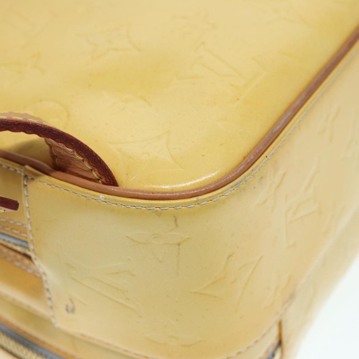 Louis Vuitton Marly Yellow Patent Leather Backpack Bag (Pre-Owned) Size ONE SIZE - 12 Thumbnail