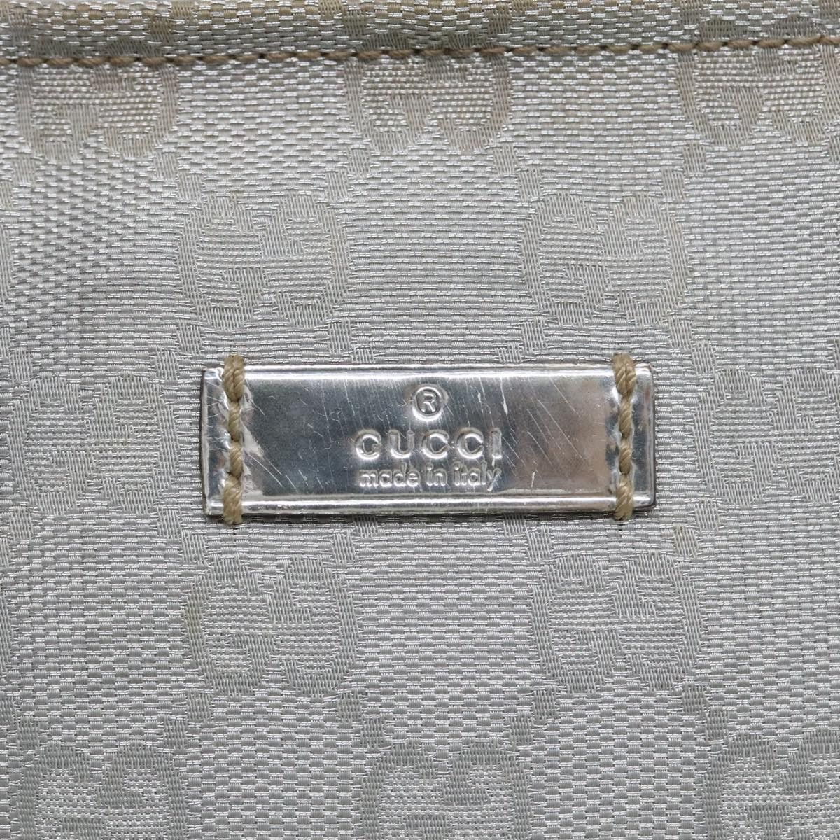 Gucci Sherry Grey Canvas Handbag (Pre-Owned) Size ONE SIZE - 16 Thumbnail