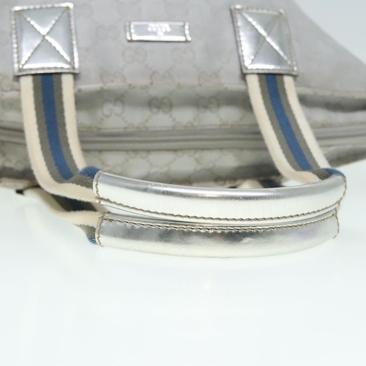Gucci Sherry Grey Canvas Handbag (Pre-Owned) Size ONE SIZE - 5 Thumbnail