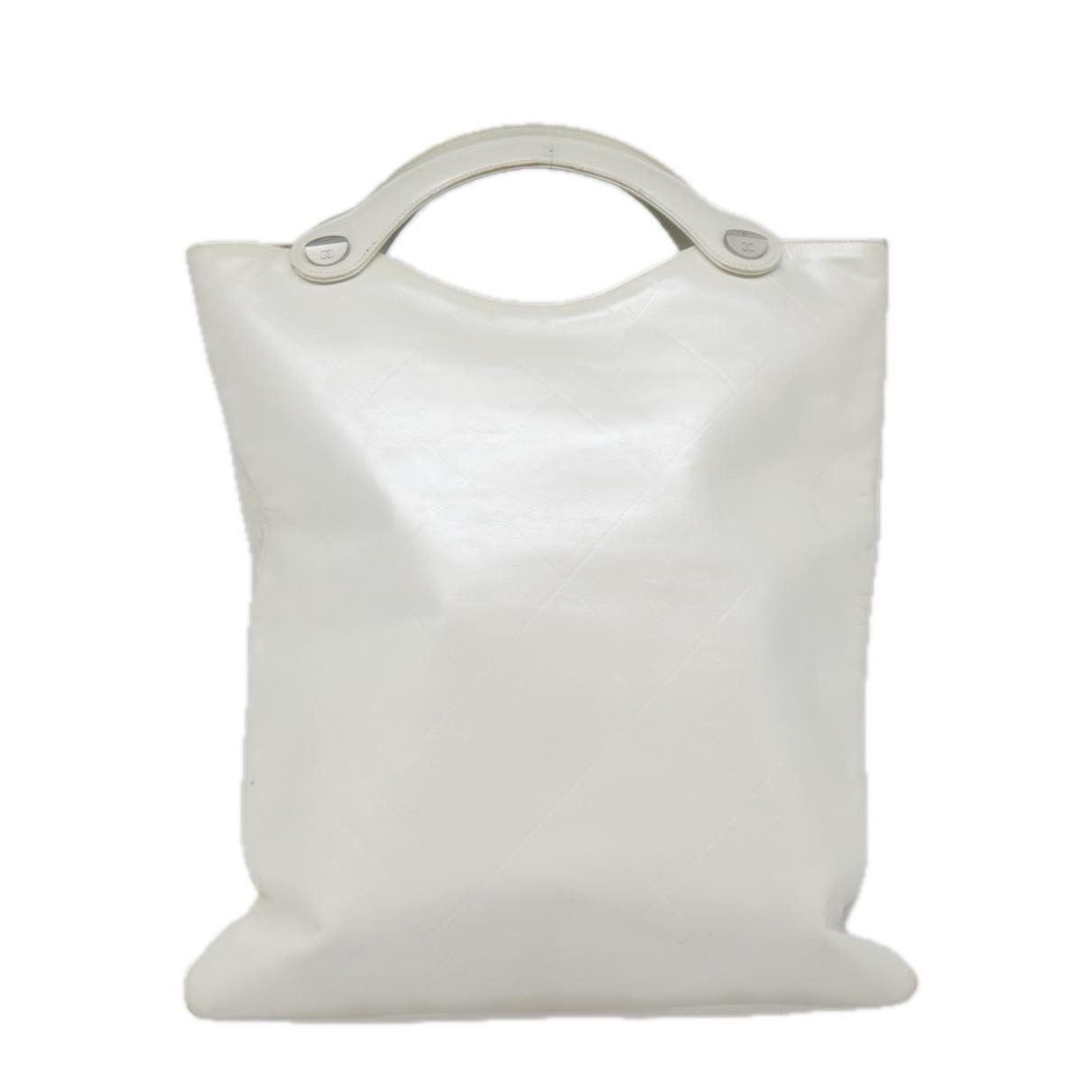 Chanel Matelassé White Leather Handbag (Pre-Owned) Size ONE SIZE - 2 Thumbnail