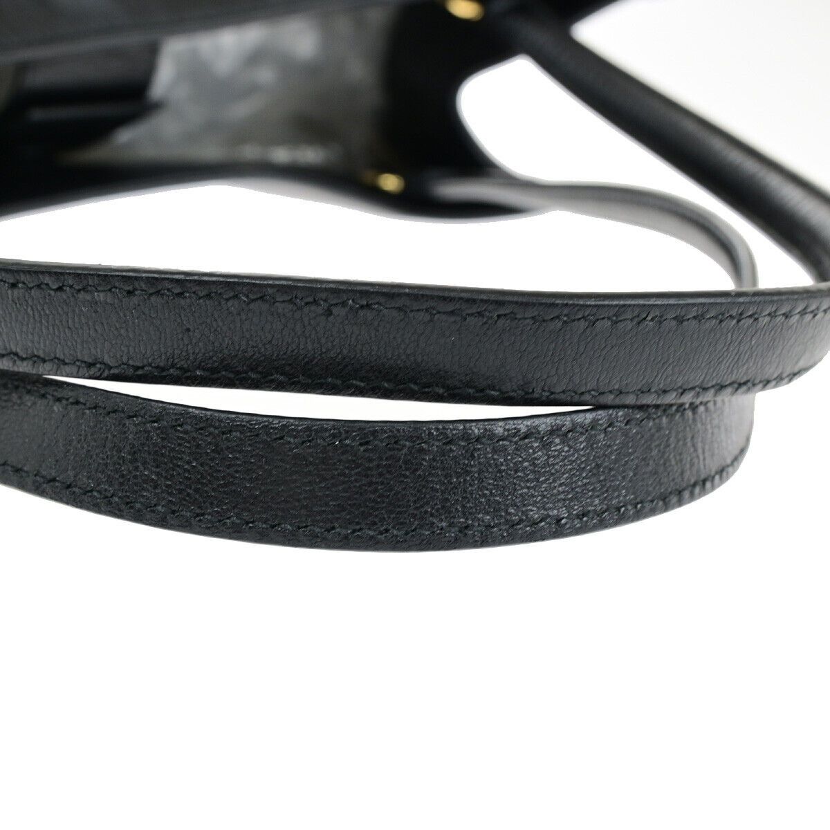 Gucci Horsebit Black Leather Tote Bag (Pre-Owned) Size ONE SIZE - 12 Thumbnail