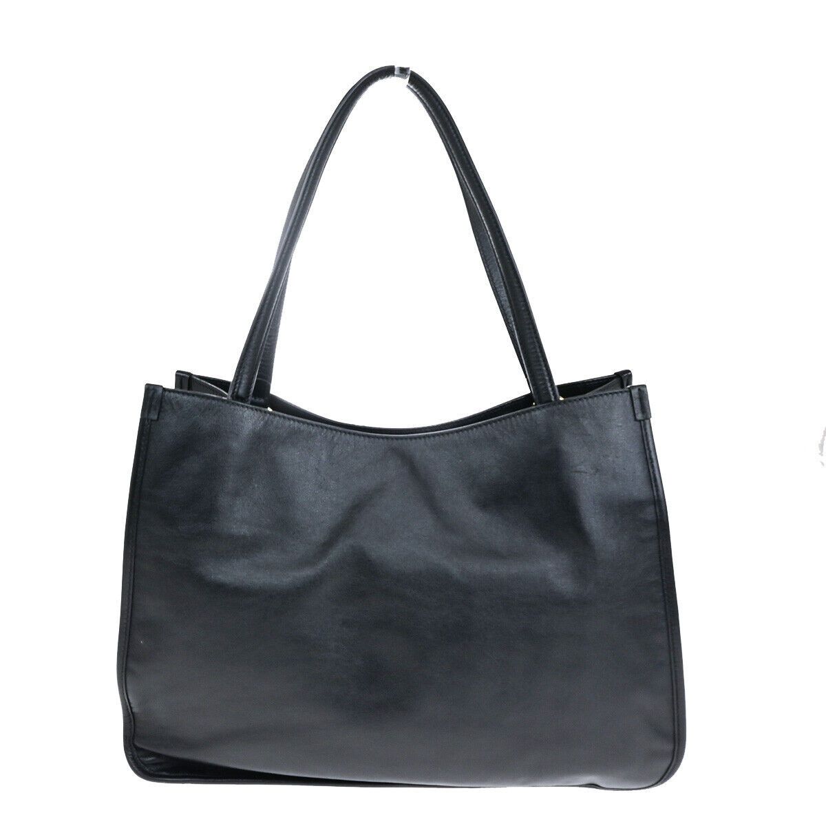 Gucci Horsebit Black Leather Tote Bag (Pre-Owned) Size ONE SIZE - 2 Thumbnail