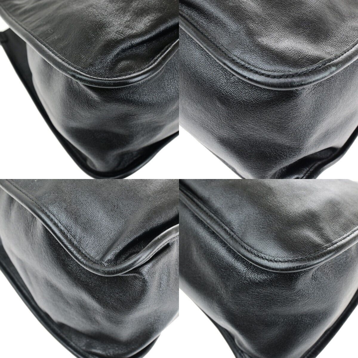 Gucci Horsebit Black Leather Tote Bag (Pre-Owned) Size ONE SIZE - 6 Thumbnail