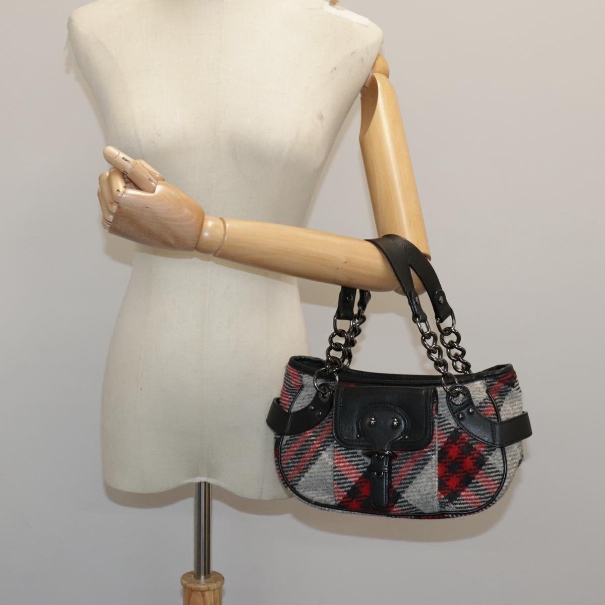 Burberry Blue Label Multicolour Wool Handbag (Pre-Owned) Size ONE SIZE - 14 Thumbnail