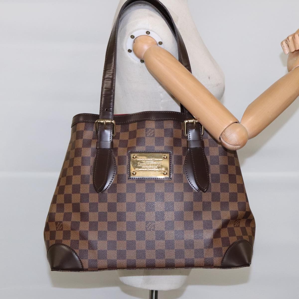 Louis Vuitton Hampstead Brown Canvas Tote Bag (Pre-Owned) Size ONE SIZE - 14 Thumbnail