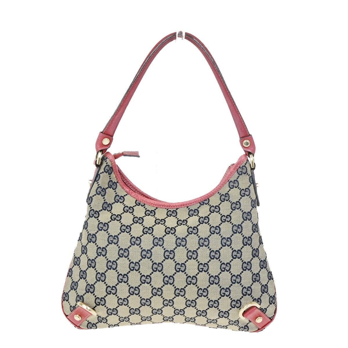 Gucci Abbey Navy Canvas Shoulder Bag (Pre-Owned) Size ONE SIZE - 2 Thumbnail