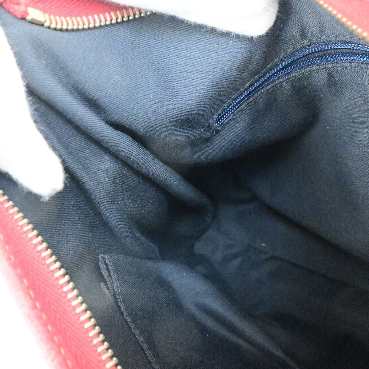 Gucci Abbey Navy Canvas Shoulder Bag (Pre-Owned) Size ONE SIZE - 13 Thumbnail