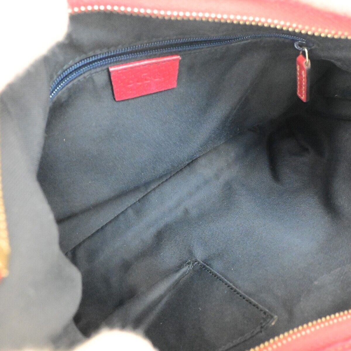 Gucci Abbey Navy Canvas Shoulder Bag (Pre-Owned) Size ONE SIZE - 9 Thumbnail