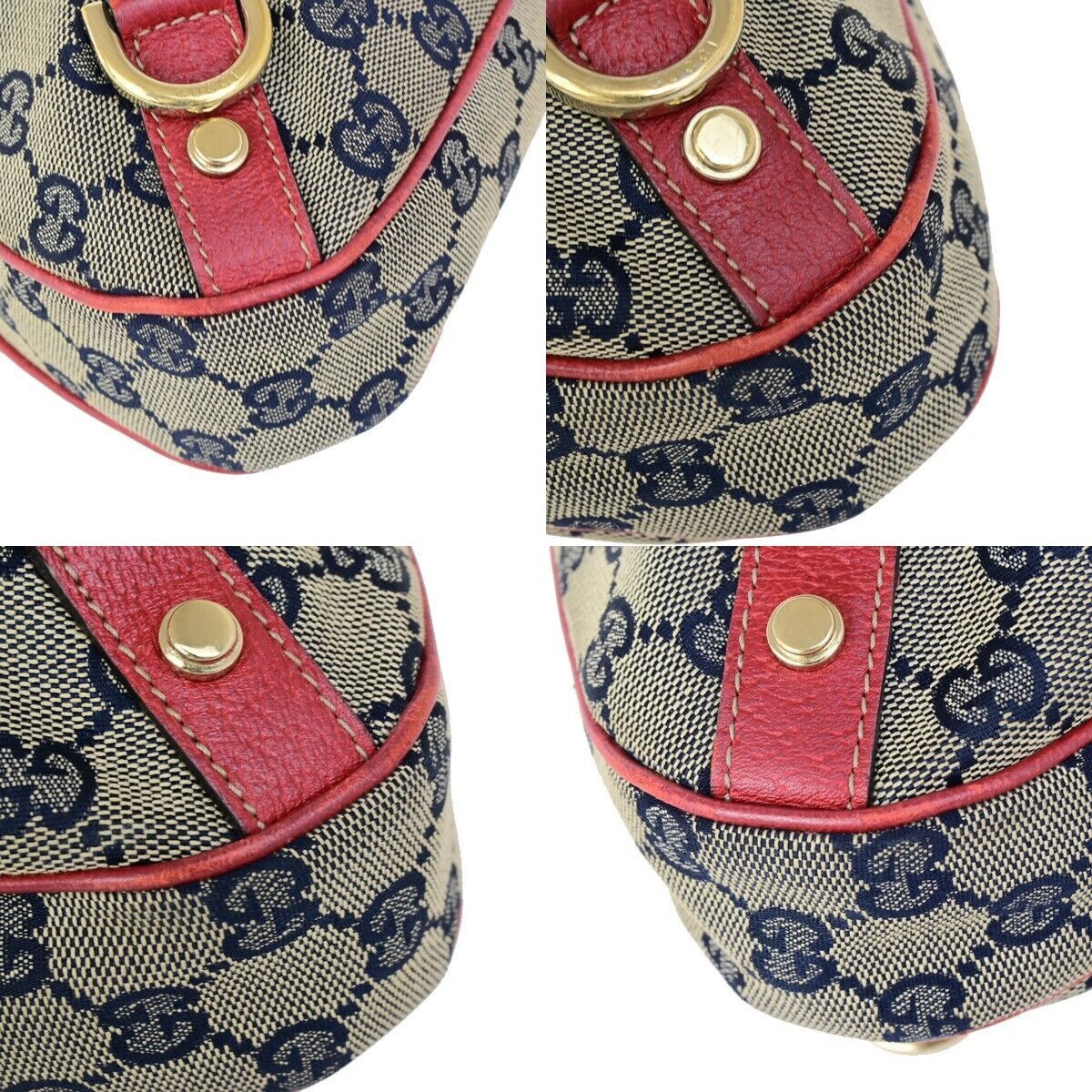 Gucci Abbey Navy Canvas Shoulder Bag (Pre-Owned) Size ONE SIZE - 6 Thumbnail