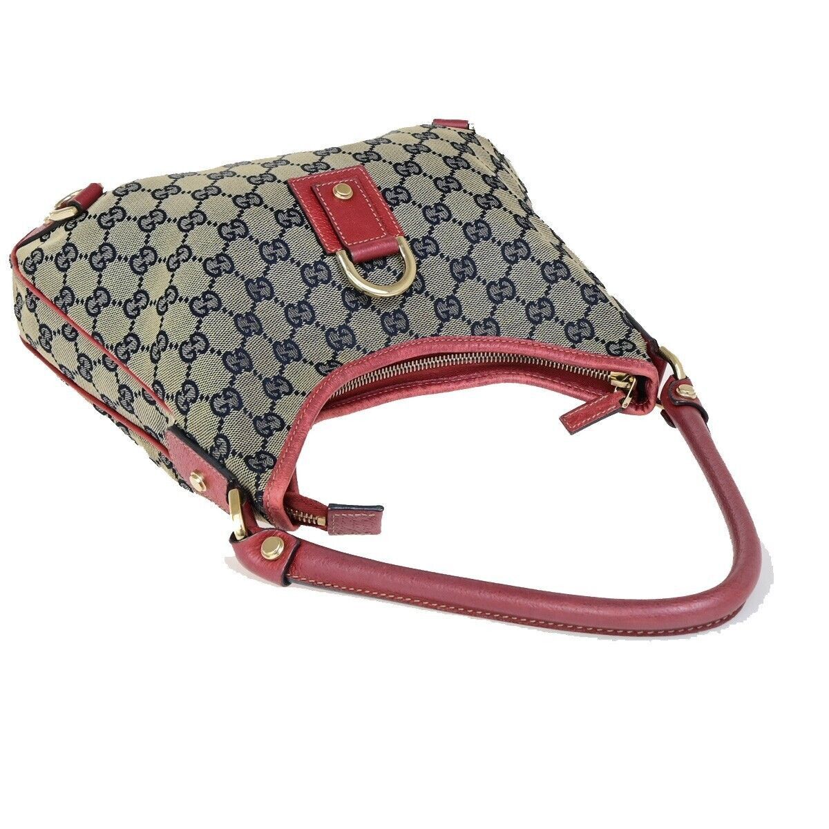 Gucci Abbey Navy Canvas Shoulder Bag (Pre-Owned) Size ONE SIZE - 5 Thumbnail