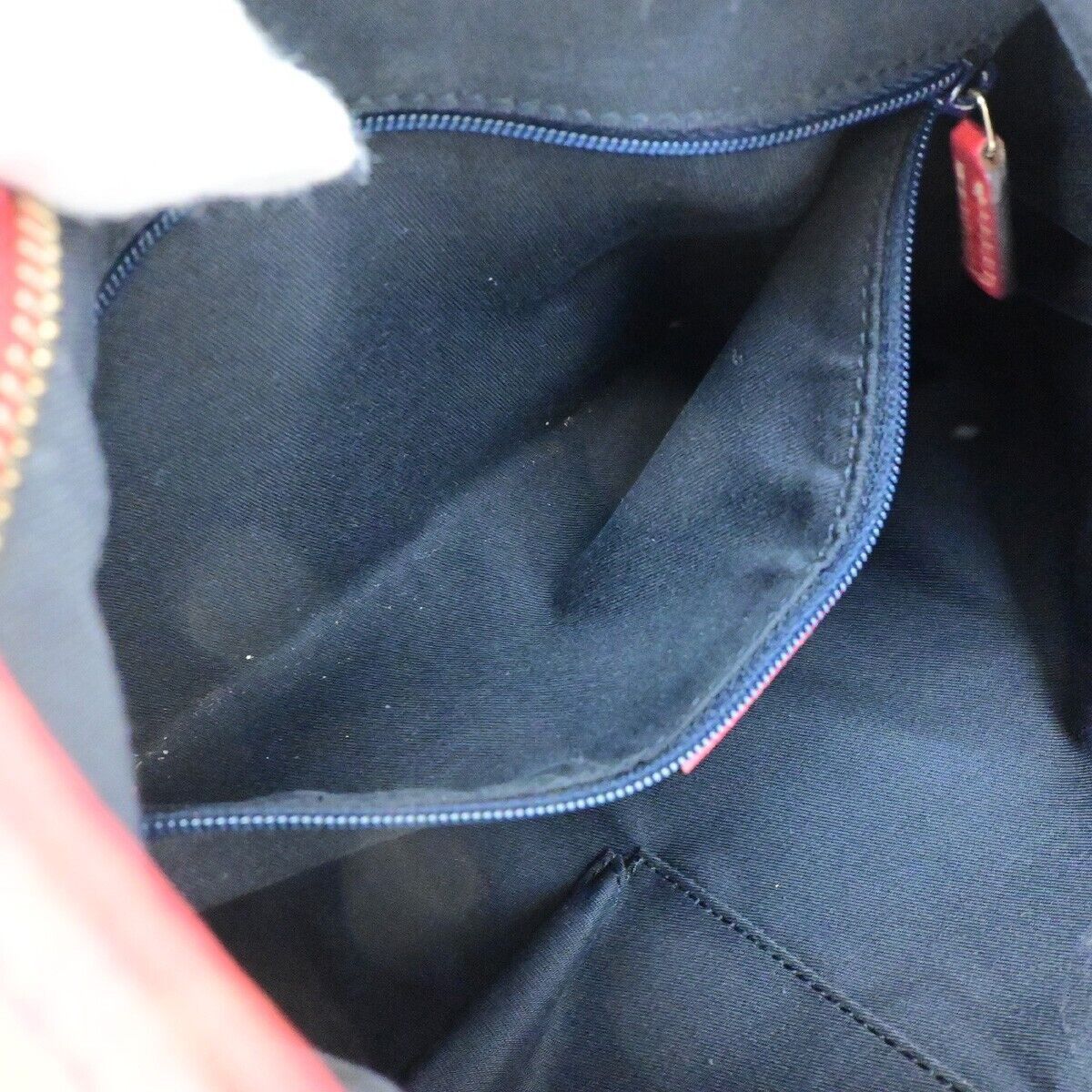 Gucci Abbey Navy Canvas Shoulder Bag (Pre-Owned) Size ONE SIZE - 15 Thumbnail