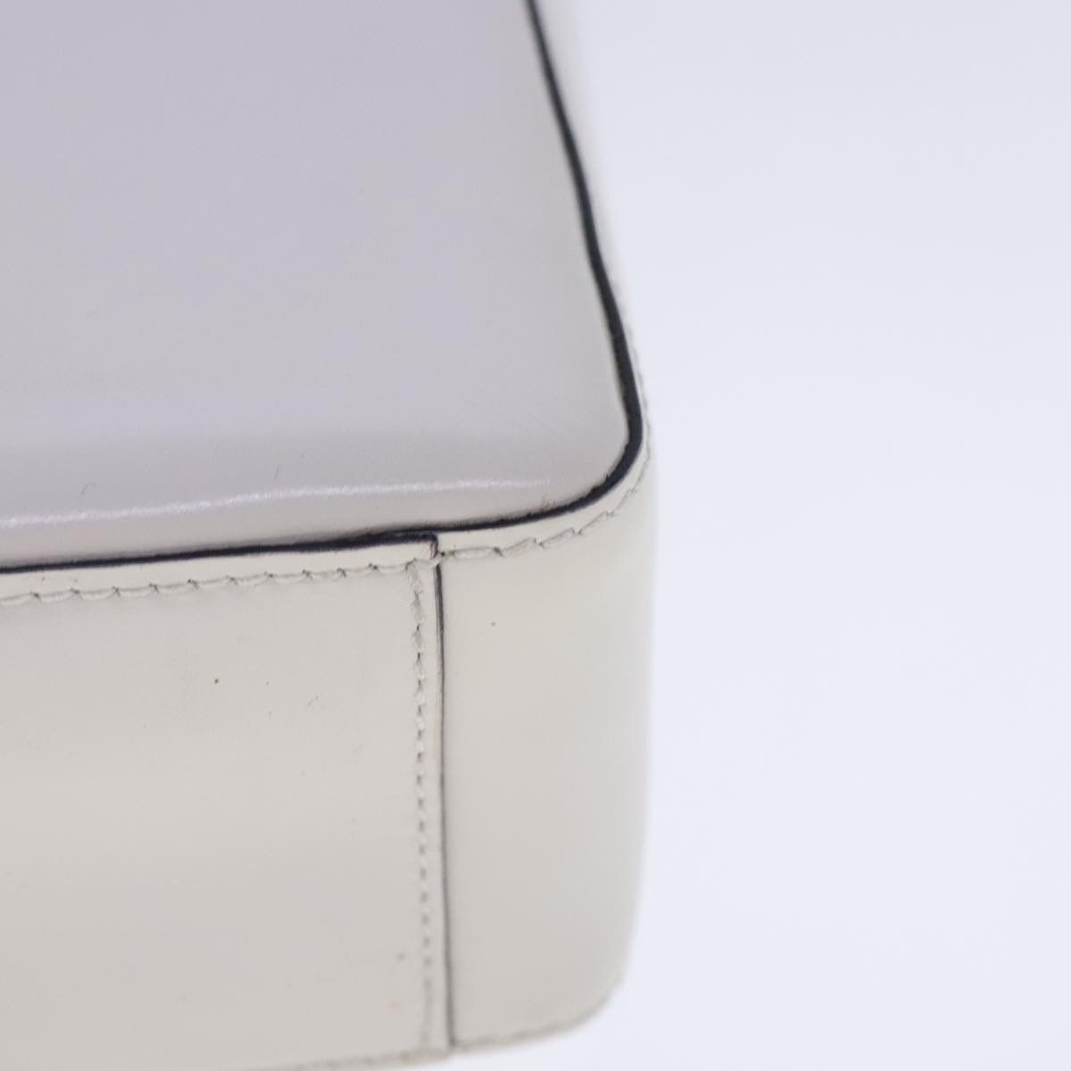 Panier White Leather Handbag (Pre-Owned)