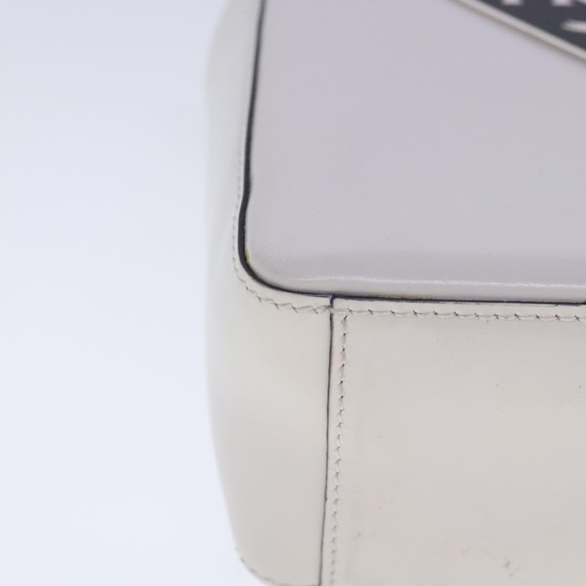 Panier White Leather Handbag (Pre-Owned)