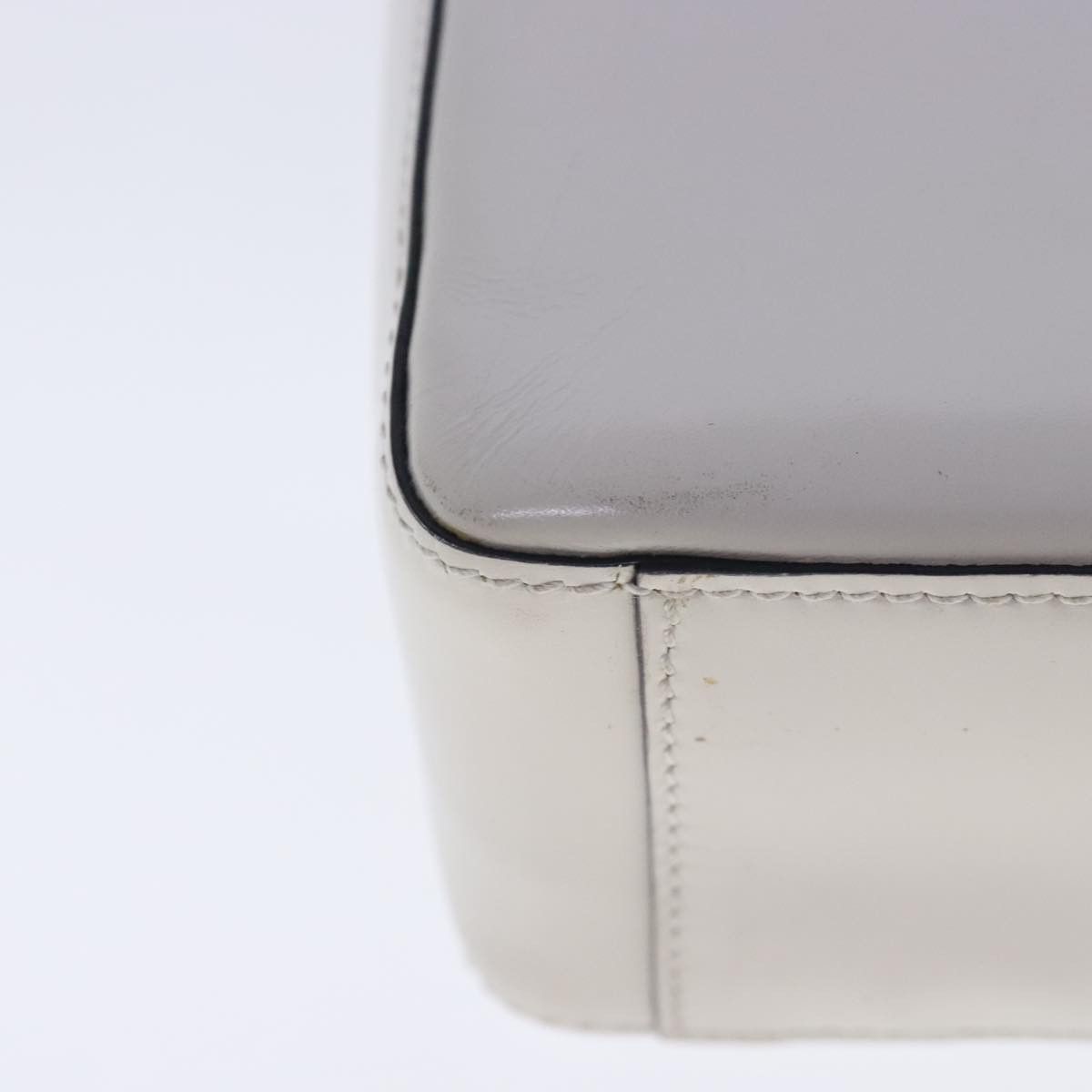 Panier White Leather Handbag (Pre-Owned)