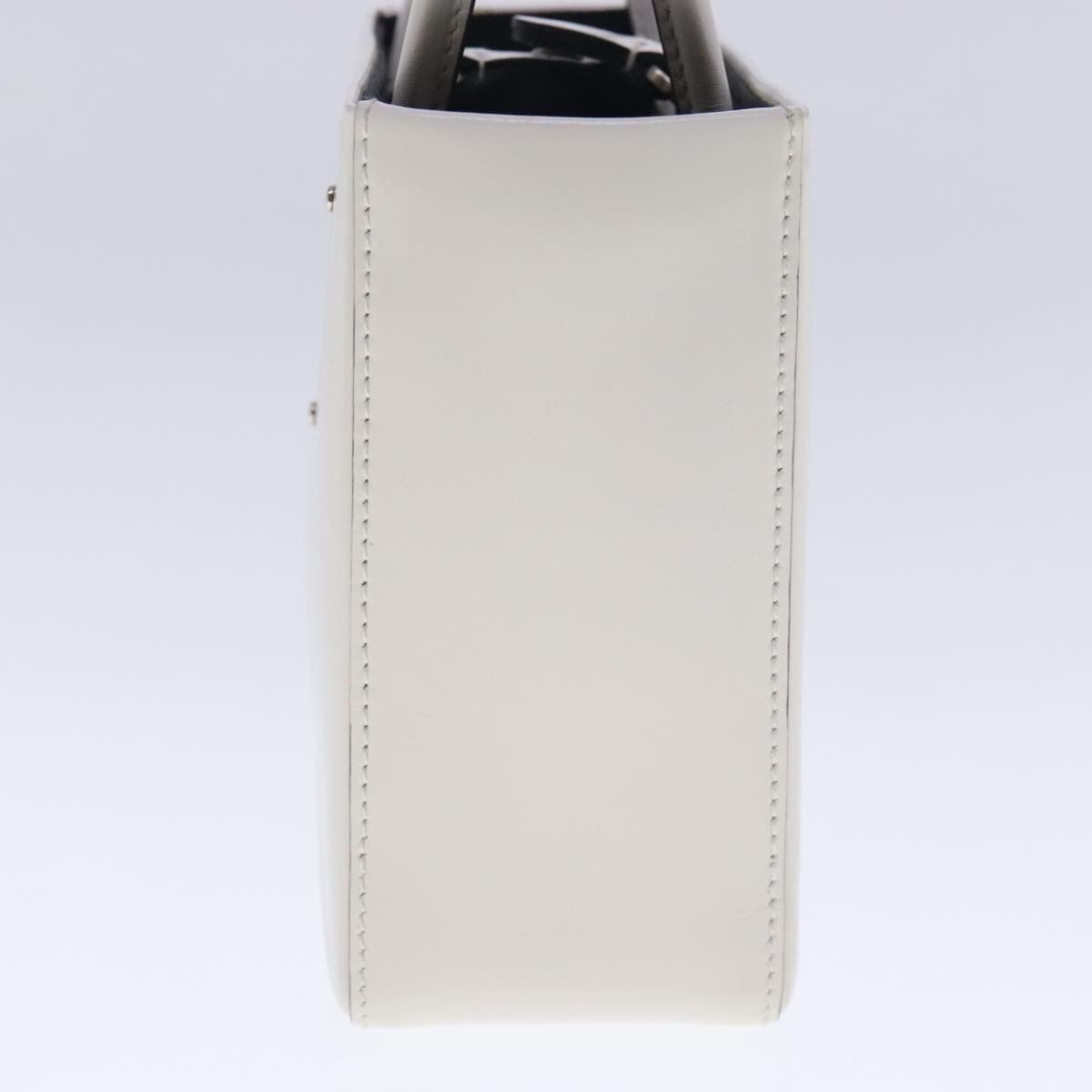 Panier White Leather Handbag (Pre-Owned)