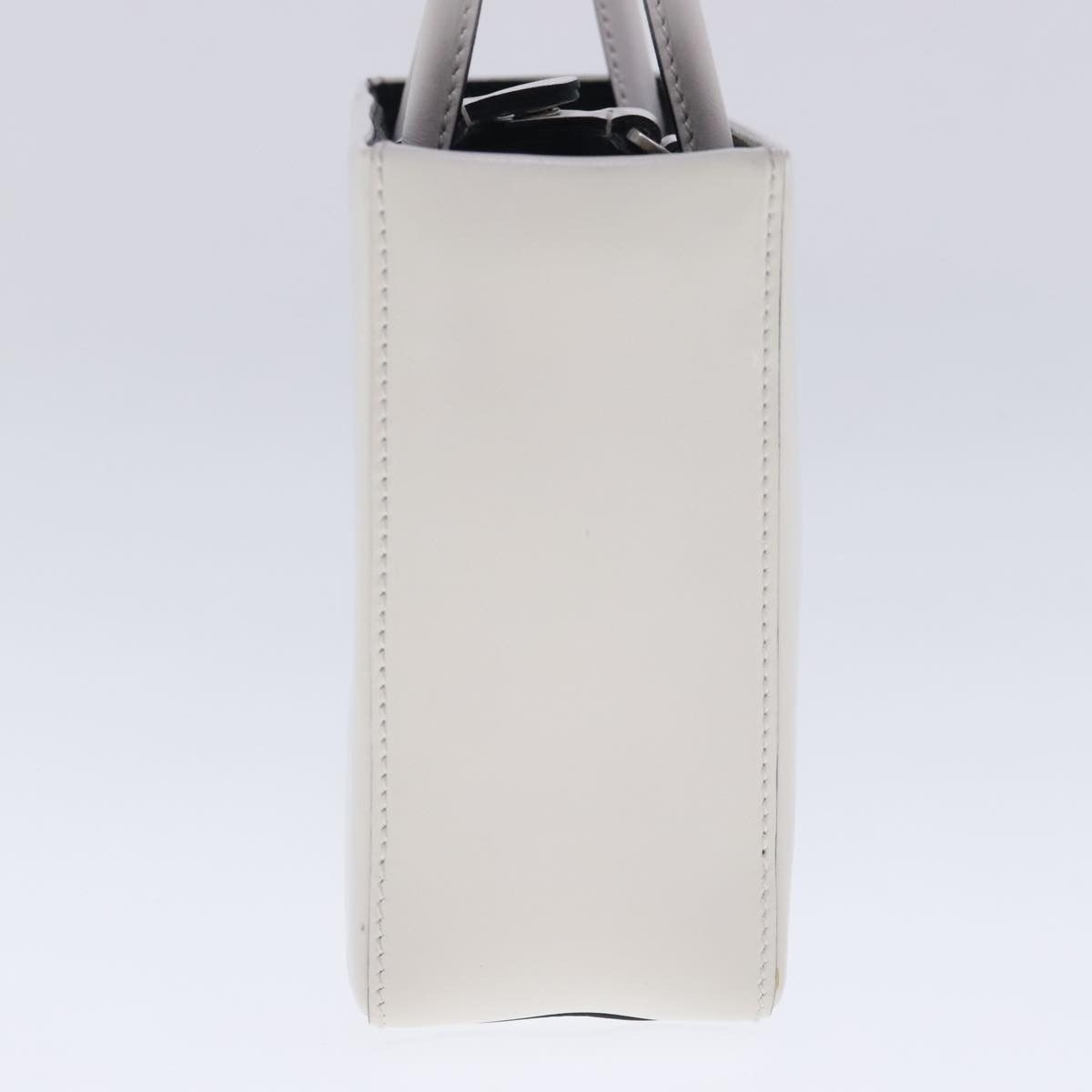 Panier White Leather Handbag (Pre-Owned)