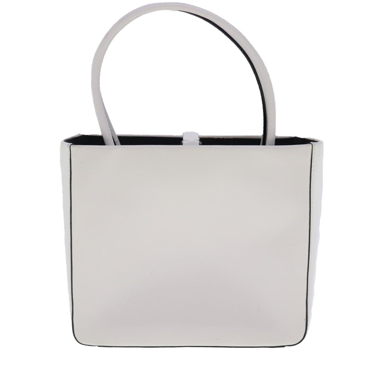 Panier White Leather Handbag (Pre-Owned)