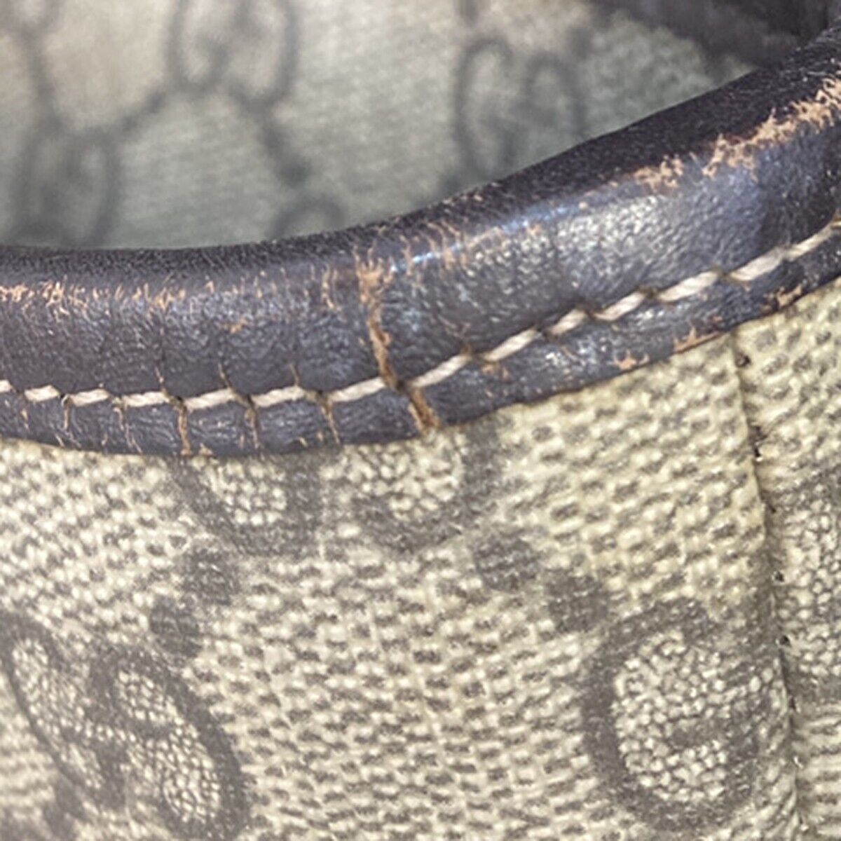 Gucci Cabas Beige Canvas Handbag (Pre-Owned) Size ONE SIZE - 10 Thumbnail