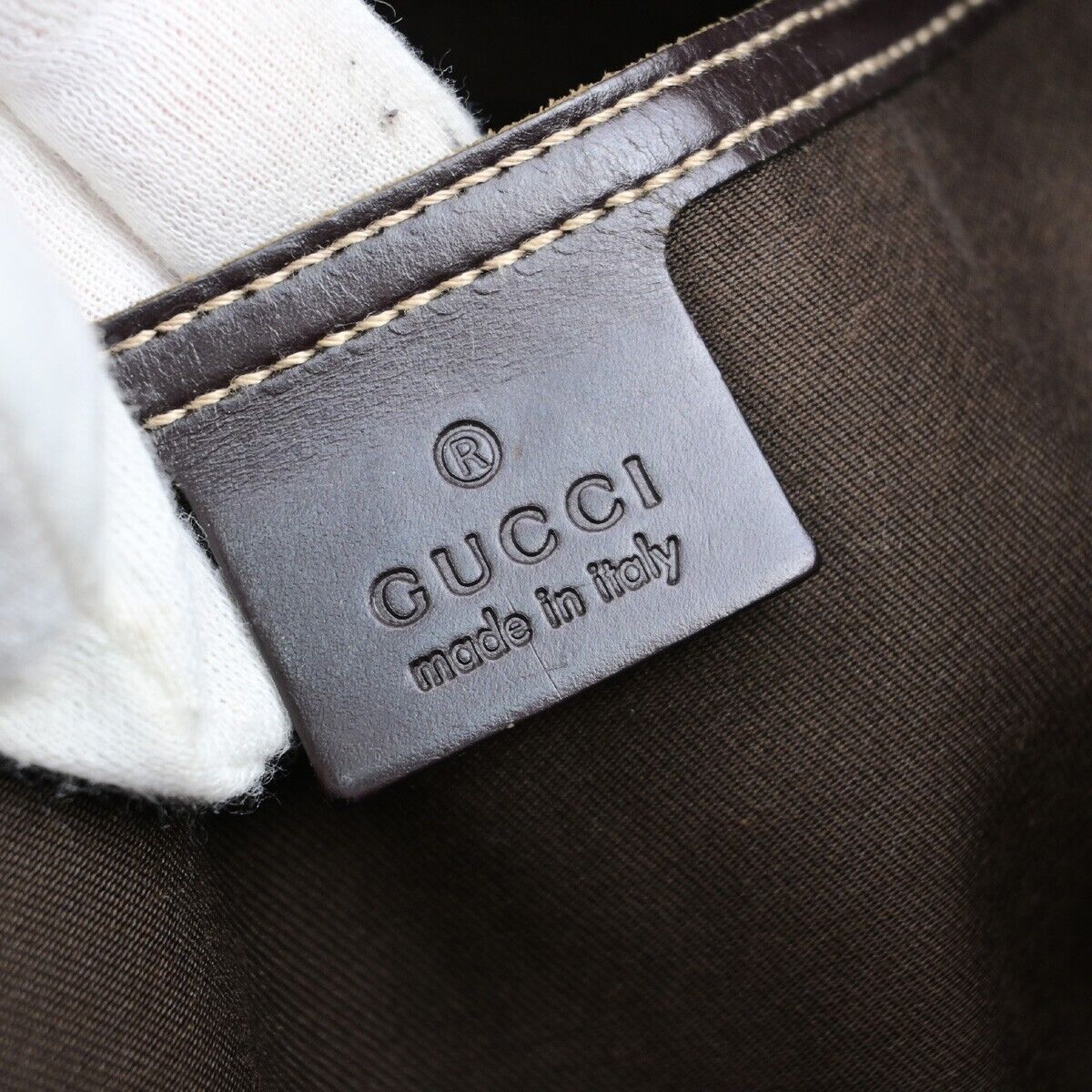 Gucci Cabas Beige Canvas Handbag (Pre-Owned) Size ONE SIZE - 9 Thumbnail
