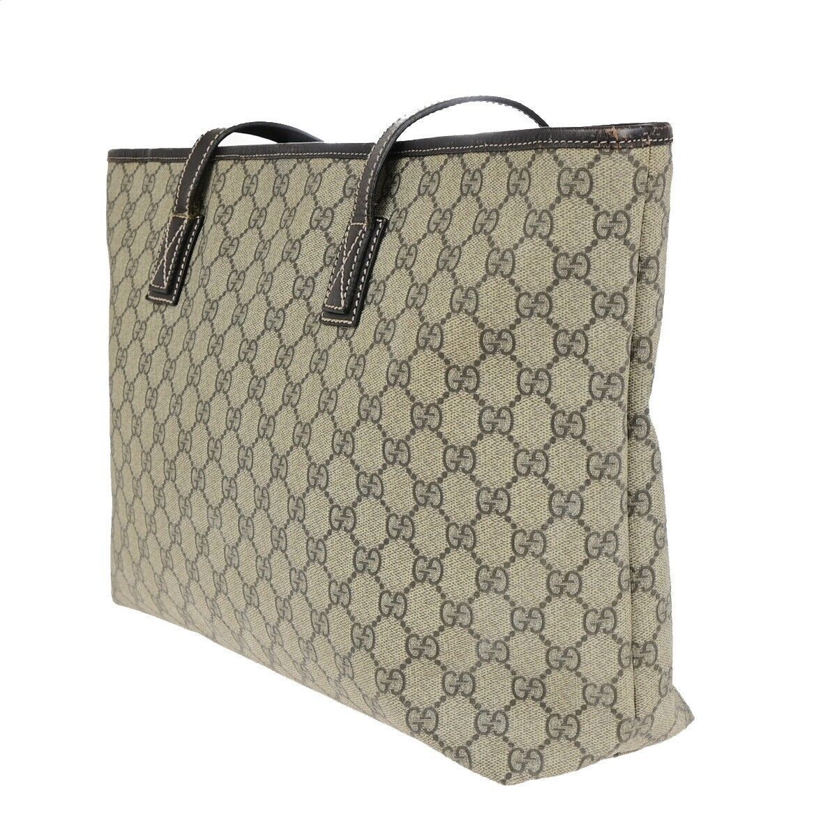 Gucci Cabas Beige Canvas Handbag (Pre-Owned) Size ONE SIZE - 11 Thumbnail