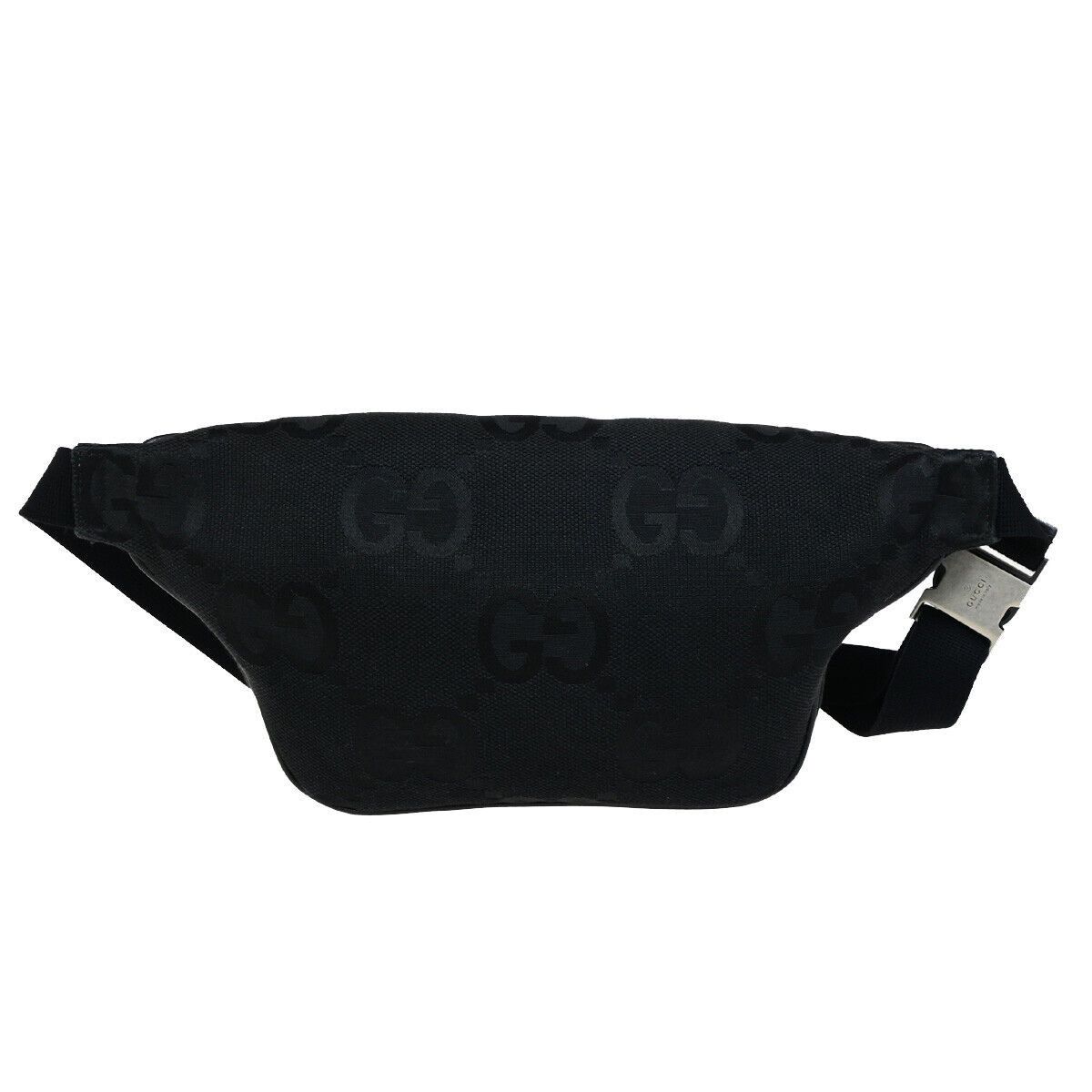 Gucci Gg Jumbo Black Canvas Handbag (Pre-Owned) Size ONE SIZE - 2 Thumbnail
