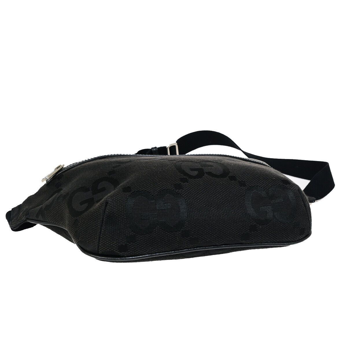 Gucci Gg Jumbo Black Canvas Handbag (Pre-Owned) Size ONE SIZE - 11 Thumbnail