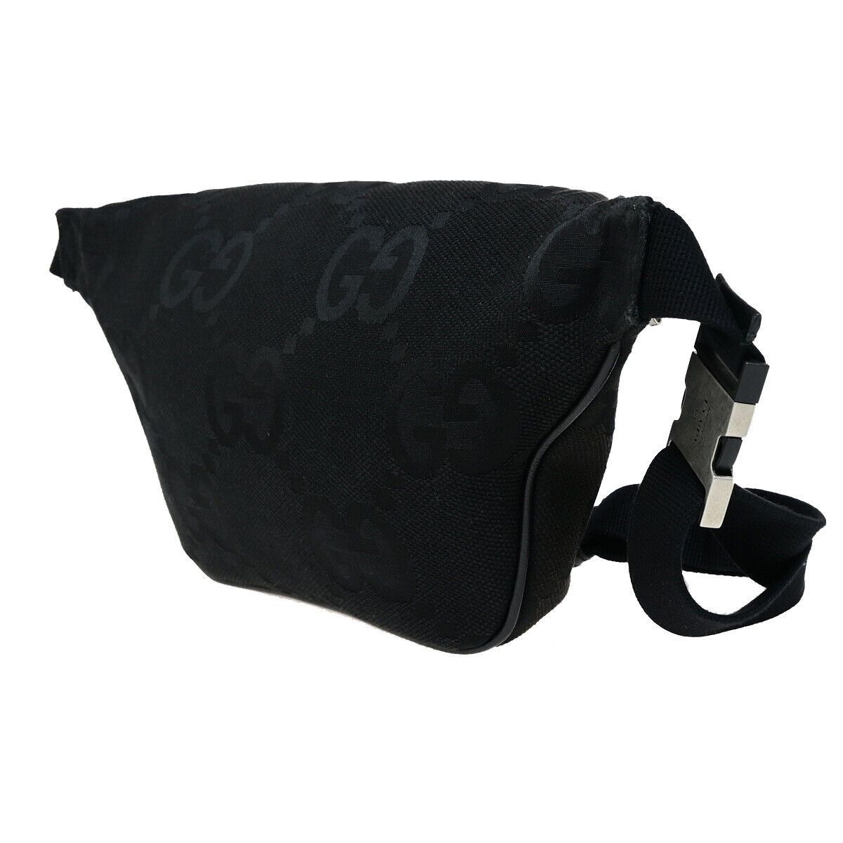 Gucci Gg Jumbo Black Canvas Handbag (Pre-Owned) Size ONE SIZE - 4 Thumbnail