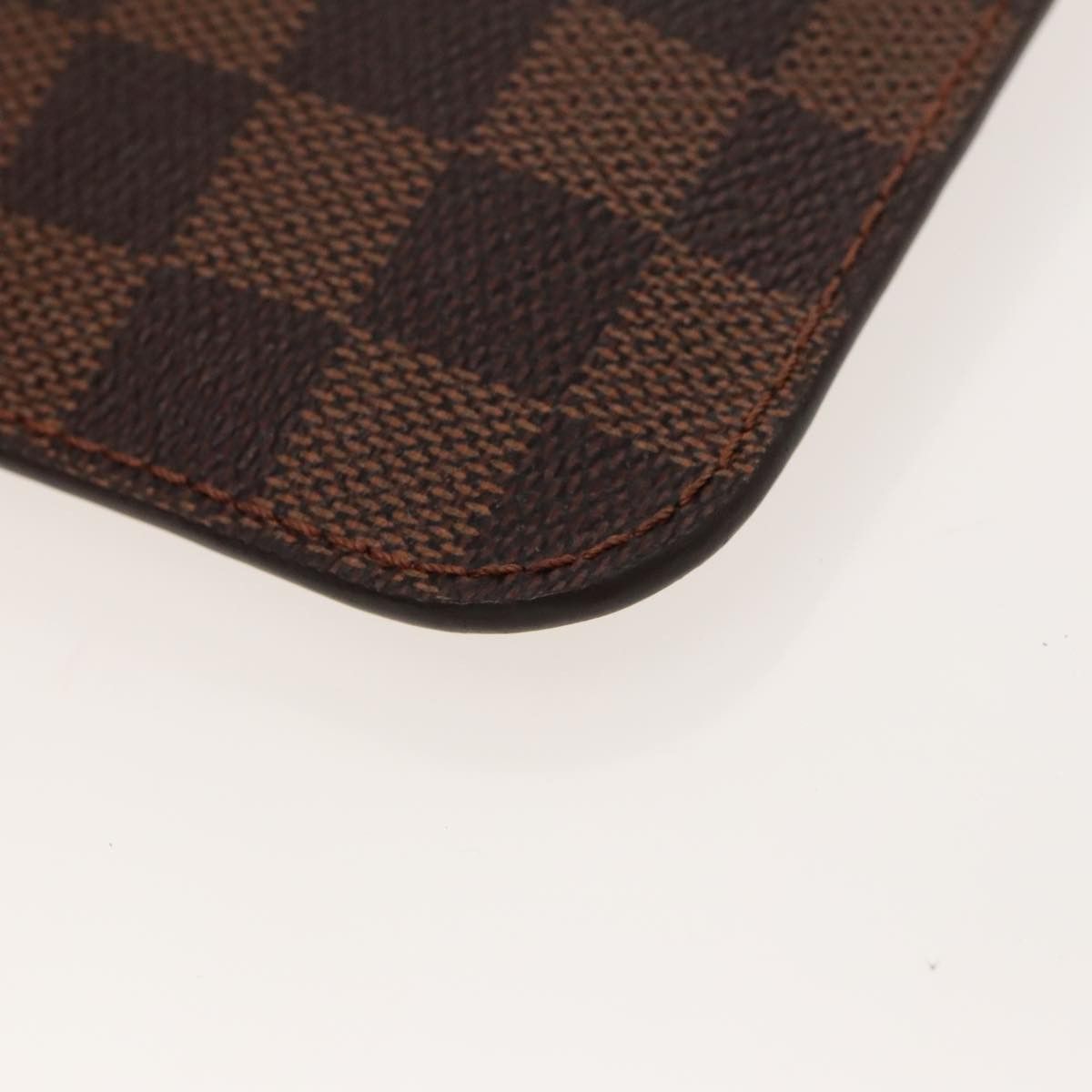 Louis Vuitton Neverfull Pouch Brown Canvas Clutch Bag (Pre-Owned) Size ONE SIZE - 11 Thumbnail