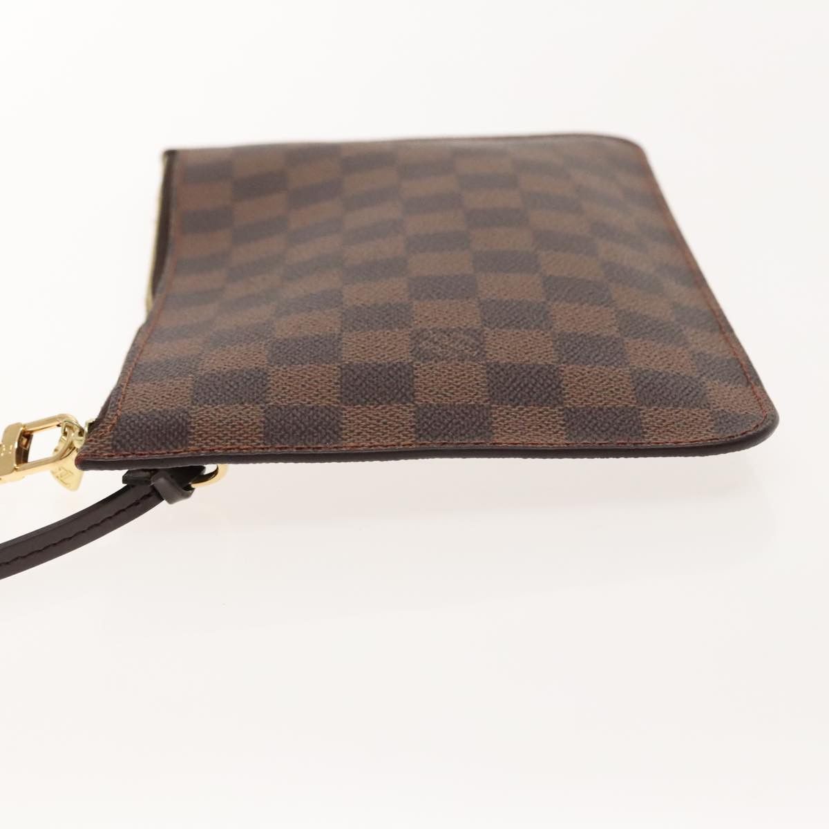 Louis Vuitton Neverfull Pouch Brown Canvas Clutch Bag (Pre-Owned) Size ONE SIZE - 4 Thumbnail