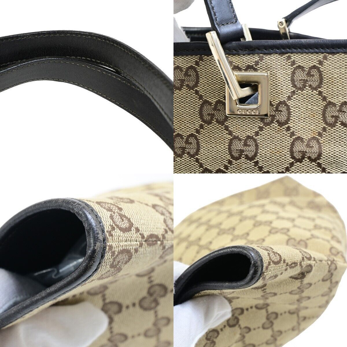 Gucci Gg Canvas Beige Canvas Shoulder Bag (Pre-Owned) Size ONE SIZE - 13 Thumbnail