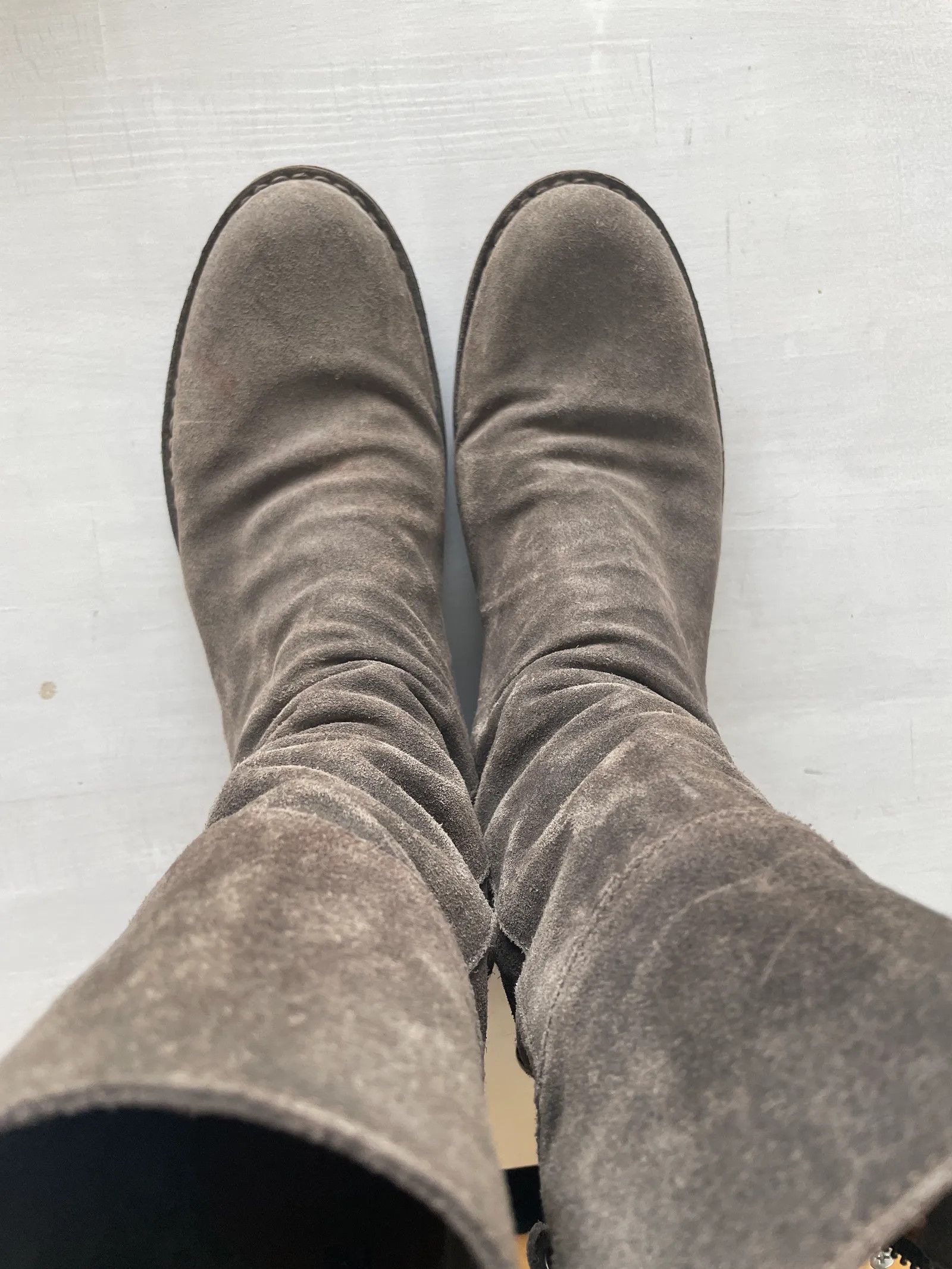 Fiorentini + Baker Fiorentini Baker ELLA Taupe Suede Boots Boots Size US 11 / IT 41 - 4 Thumbnail
