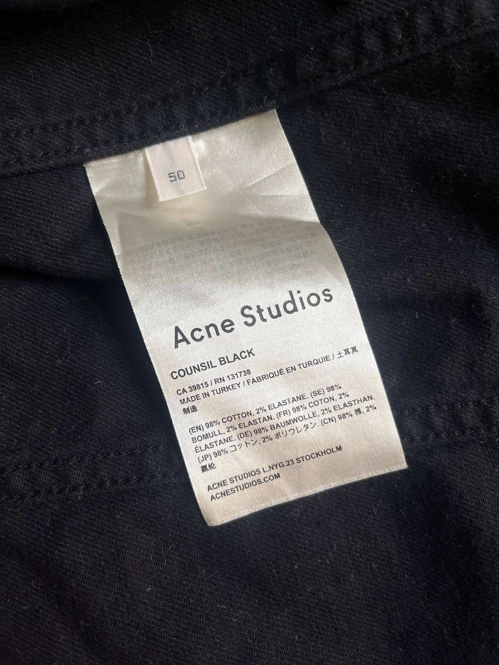 Acne Studios Acne Studios Counsil Black Jacket Size US M / EU 48-50 / 2 - 3 Thumbnail