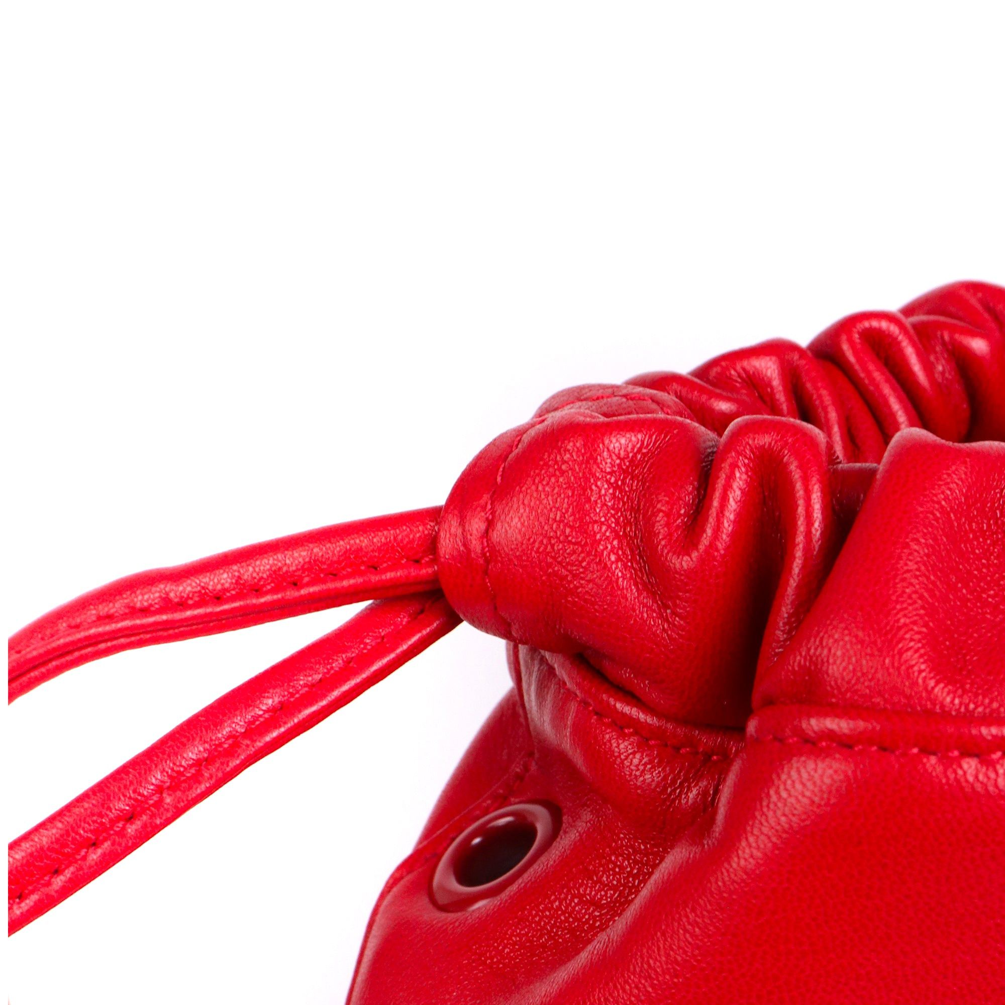 Saint Laurent Paris SAINT LAURENT - Saint Laurent Teddy Bucket bag in red leather Size ONE SIZE - 5 Thumbnail