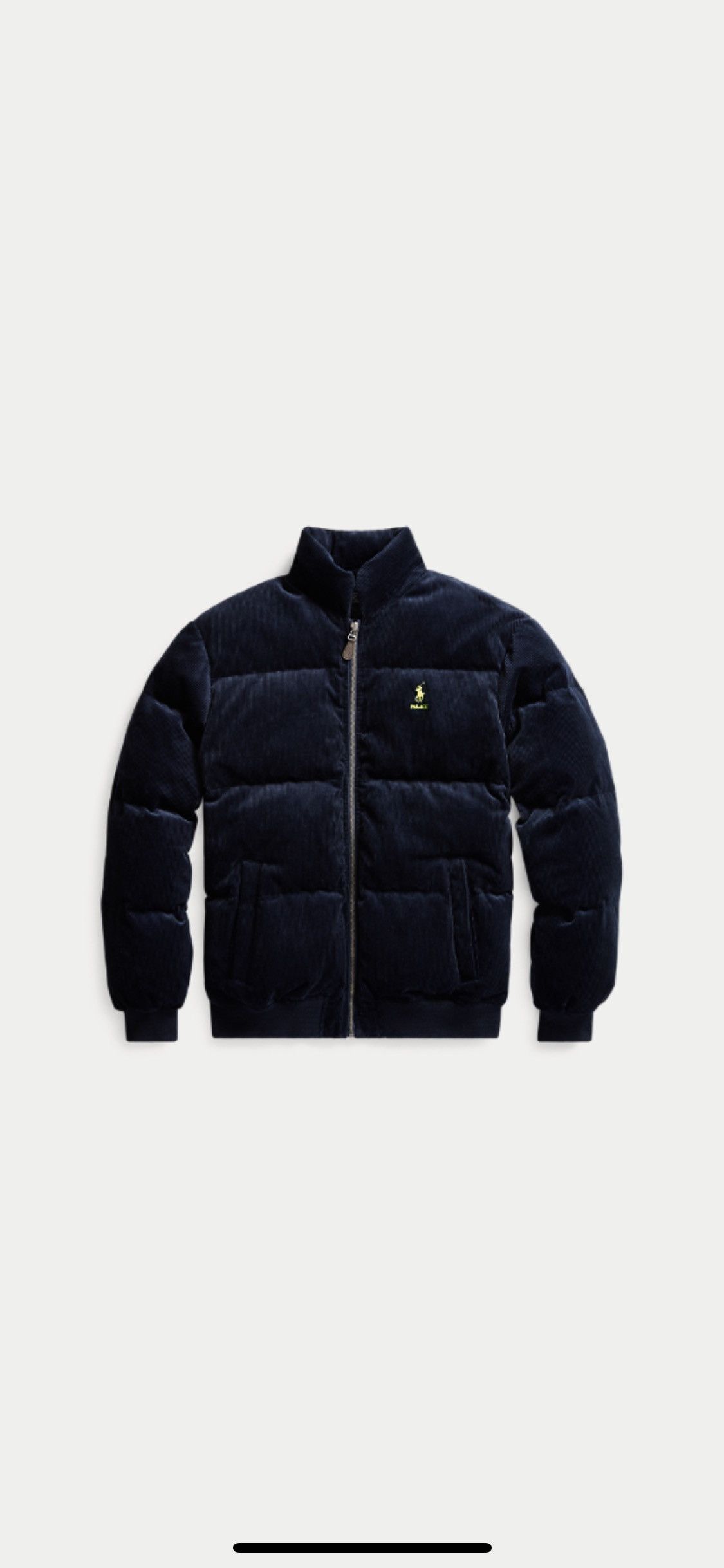 Palace ralph lauren corduroy store down jacket aviator navy