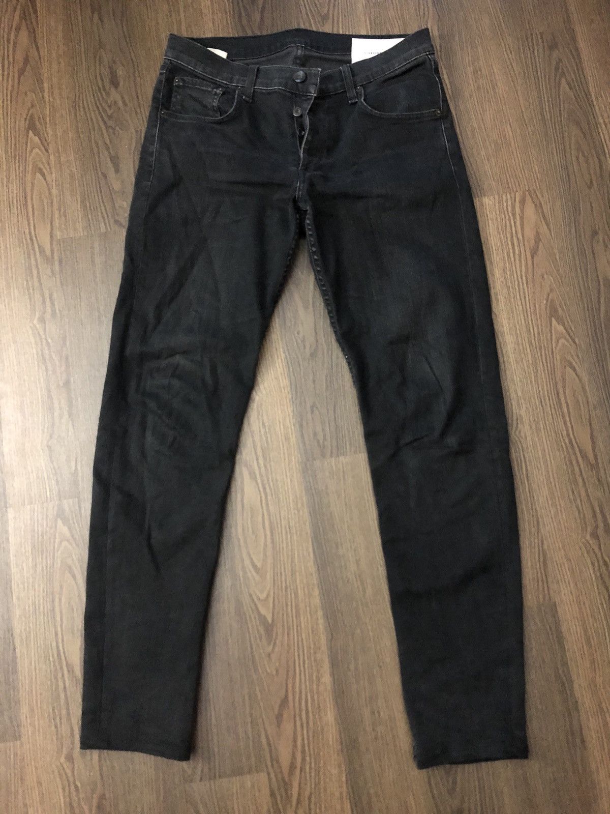 Rag orders & bone 'Fit 2 Slim Fit Jeans Rock Washed Black