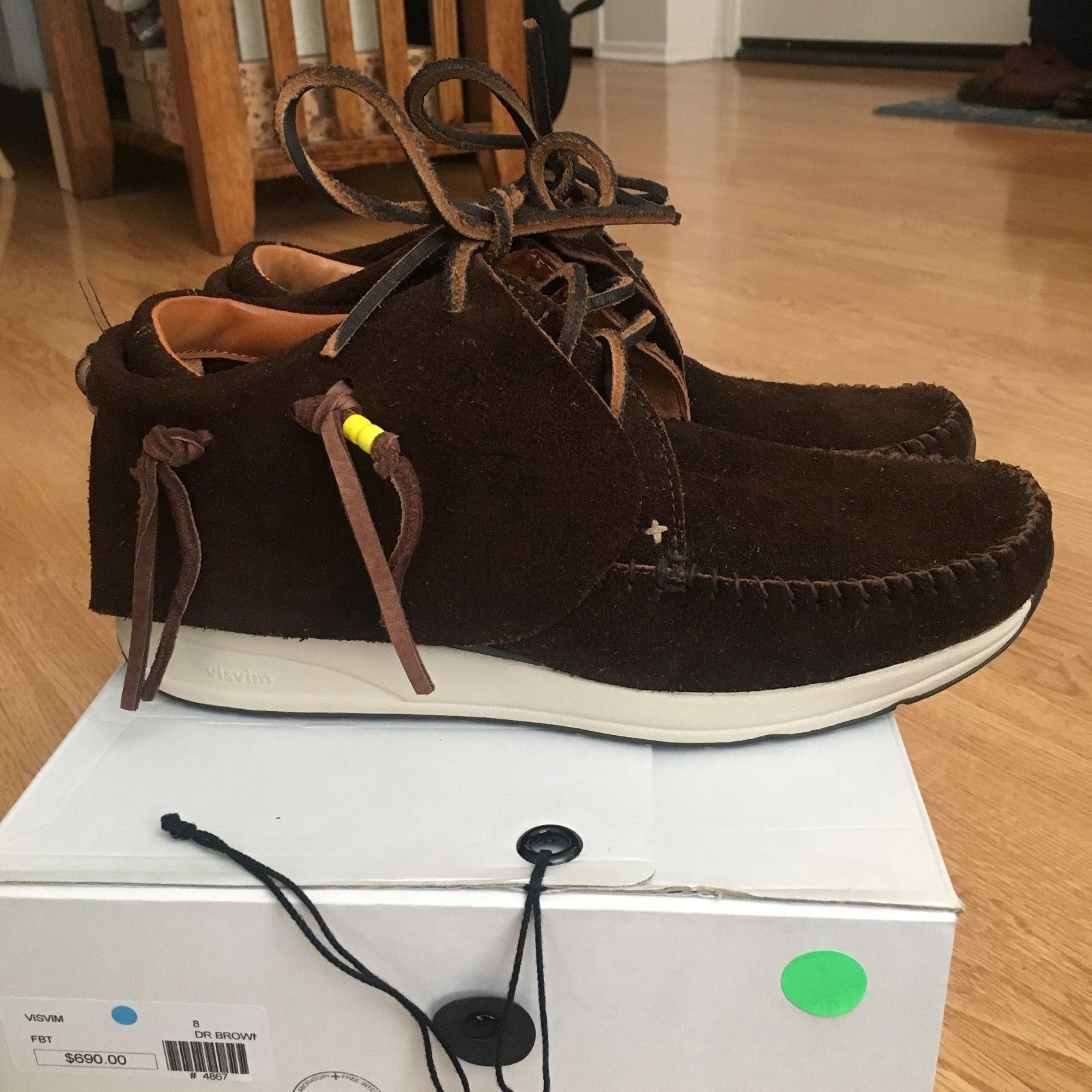 FBT Veggie Suede Dark Brown Size 8