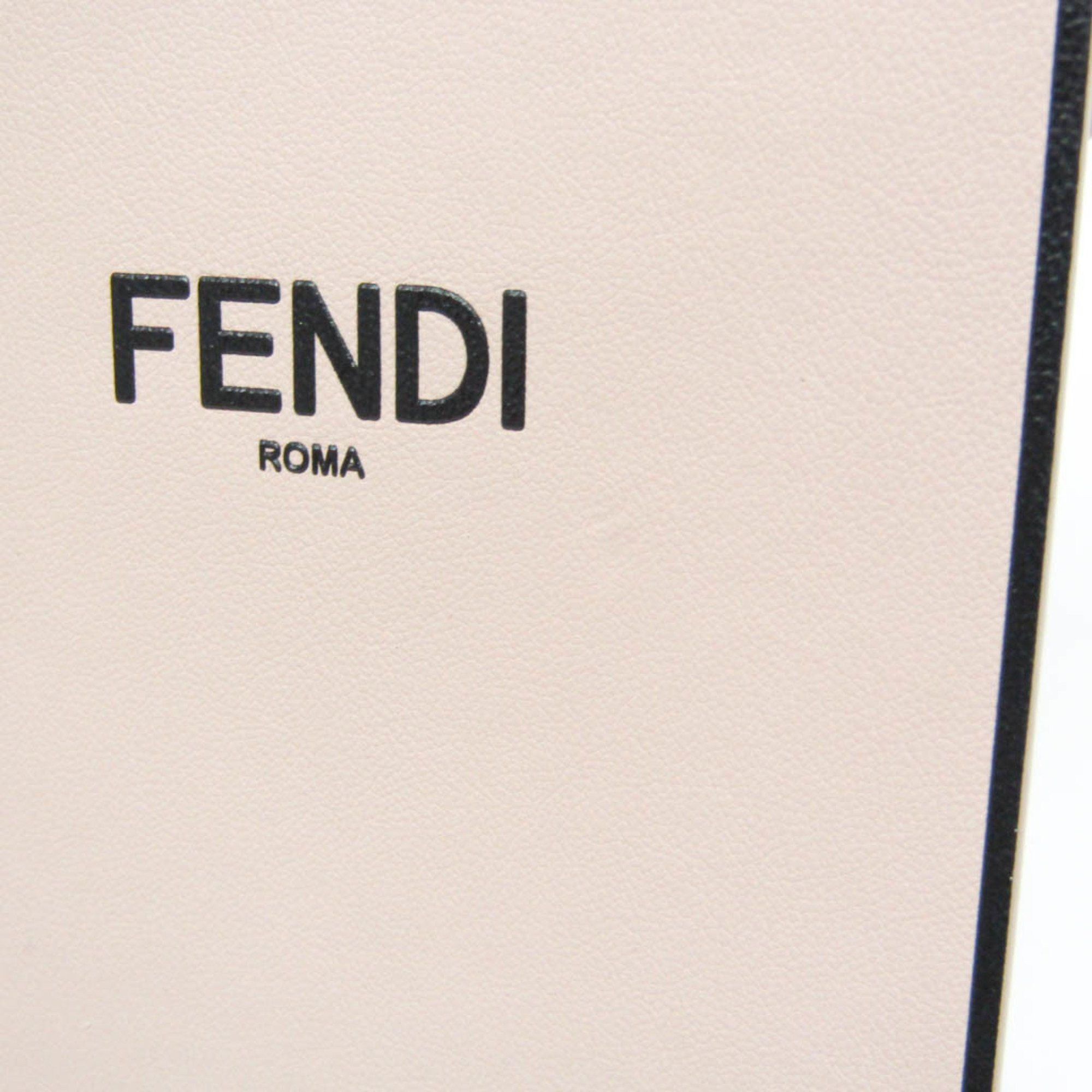Fendi Fendi Box 8BT339 Women's Leather Shoulder Bag Pink Size ONE SIZE - 8 Thumbnail