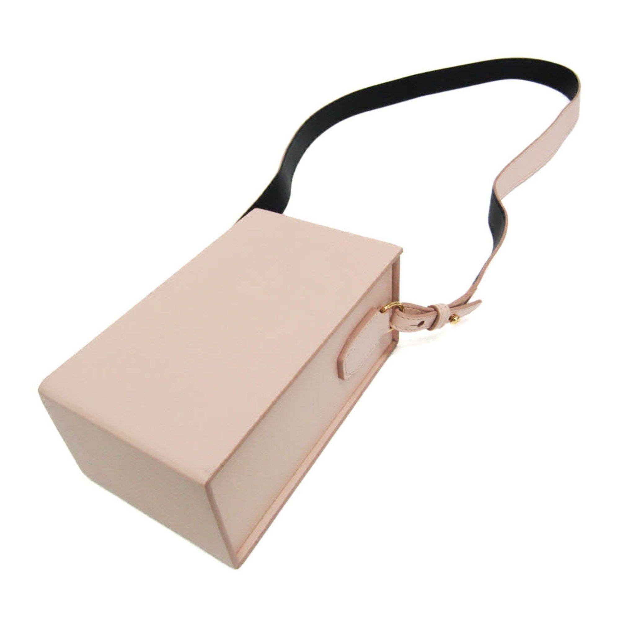 Fendi Fendi Box 8BT339 Women's Leather Shoulder Bag Pink Size ONE SIZE - 2 Thumbnail