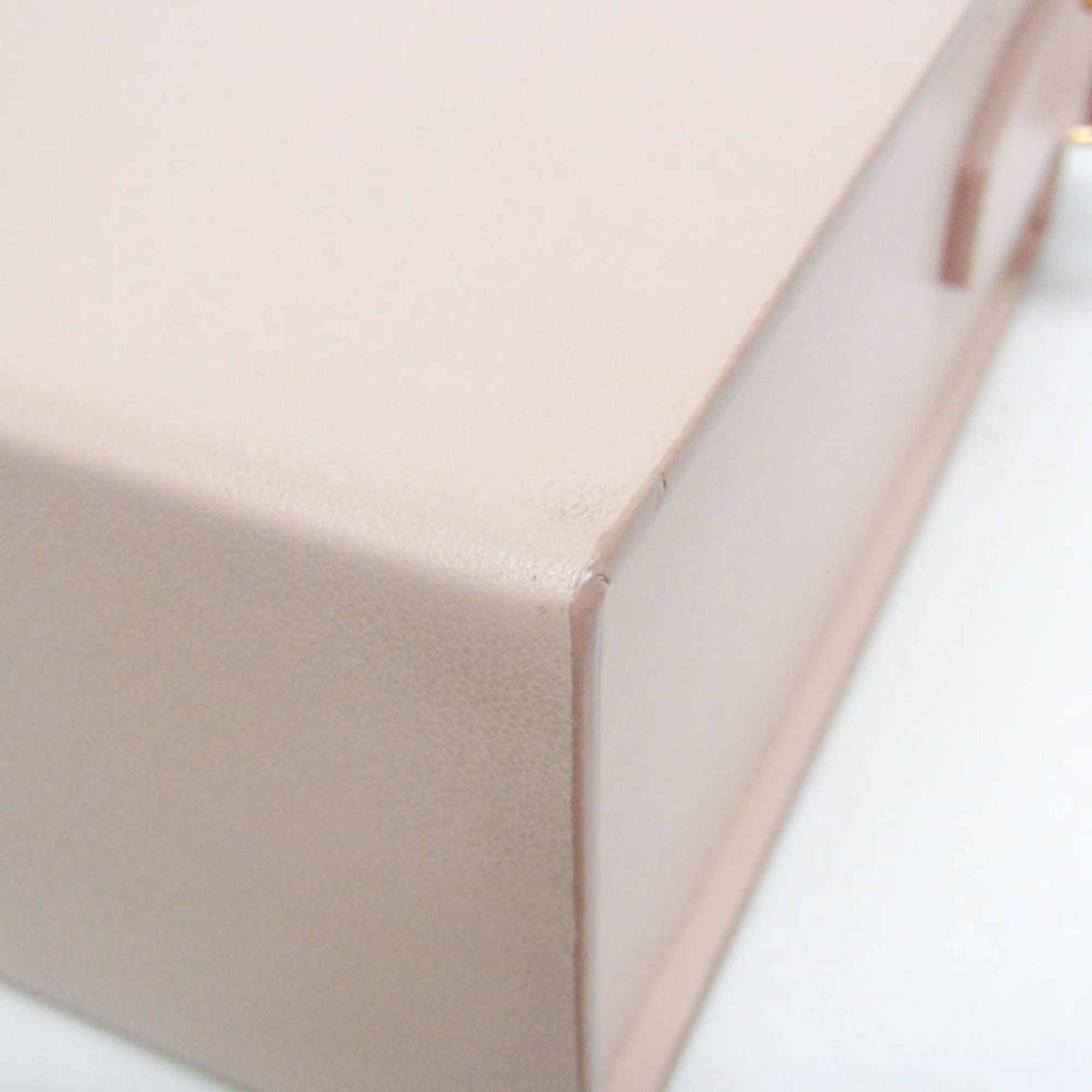 Fendi Fendi Box 8BT339 Women's Leather Shoulder Bag Pink Size ONE SIZE - 4 Thumbnail