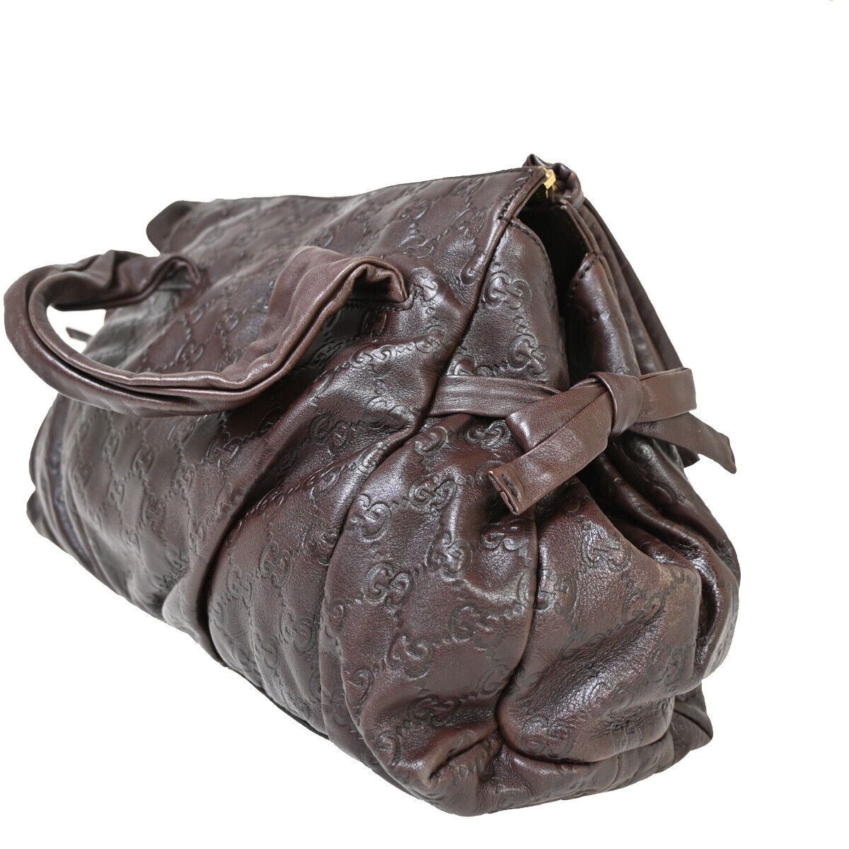 Gucci Hysteria Brown Leather Handbag (Pre-Owned) Size ONE SIZE - 4 Thumbnail