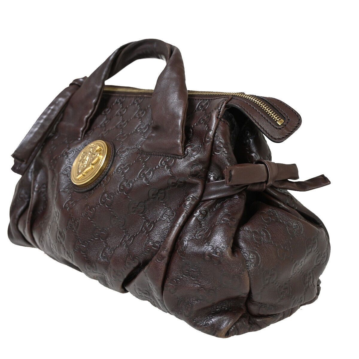 Gucci Hysteria Brown Leather Handbag (Pre-Owned) Size ONE SIZE - 3 Thumbnail