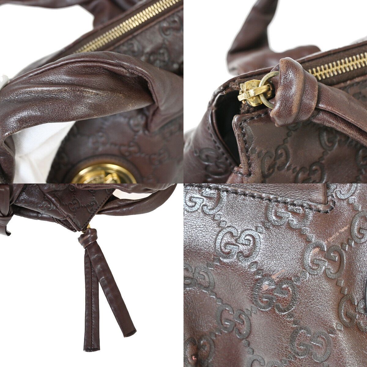 Gucci Hysteria Brown Leather Handbag (Pre-Owned) Size ONE SIZE - 12 Thumbnail
